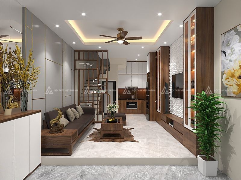 Thiết kế nội thất nhà phố diện tích nhỏ tiện nghi