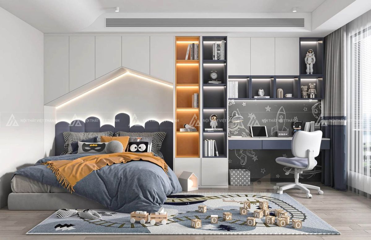 Mẫu phòng ngủ 20m2 cho trẻ em