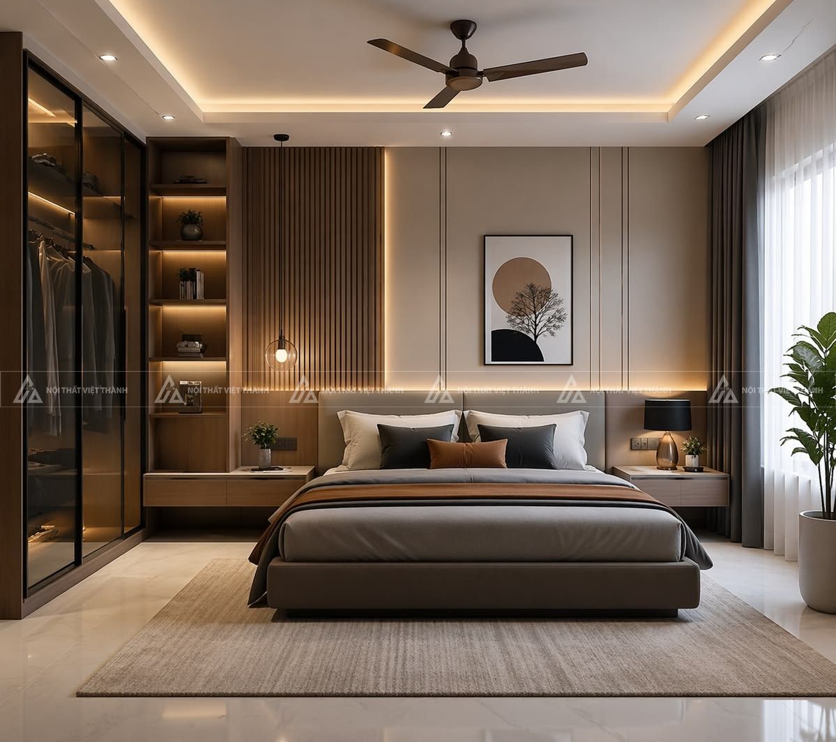Mẫu phòng ngủ 20m2 tối ưu diện tích và công năng