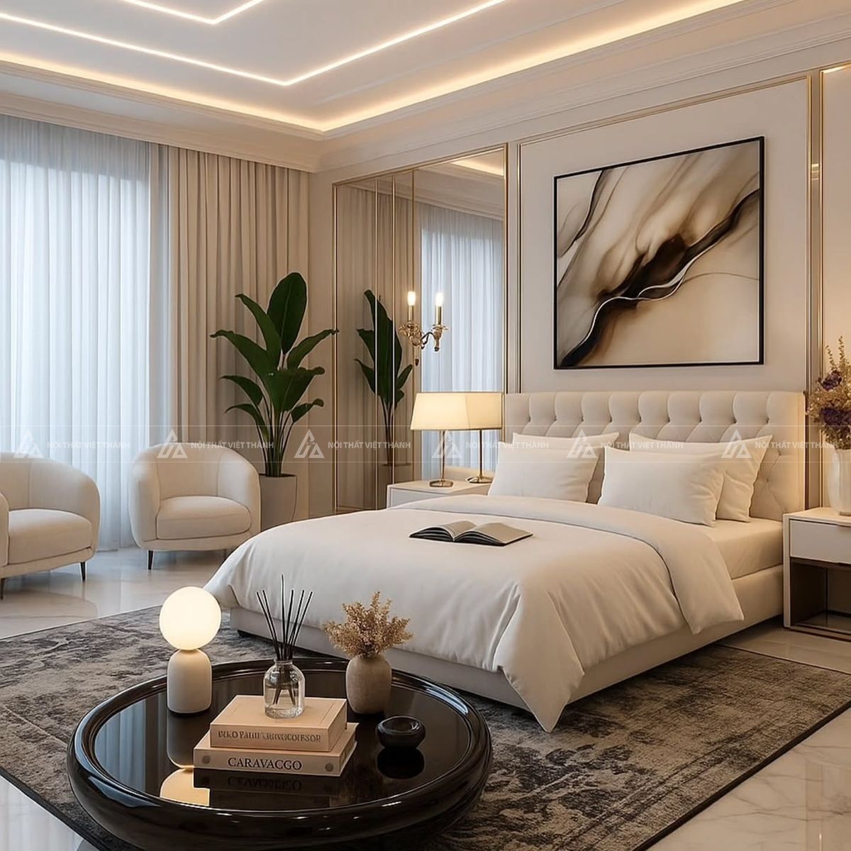 Mẫu phòng ngủ 20m2 phong cách Bắc Âu