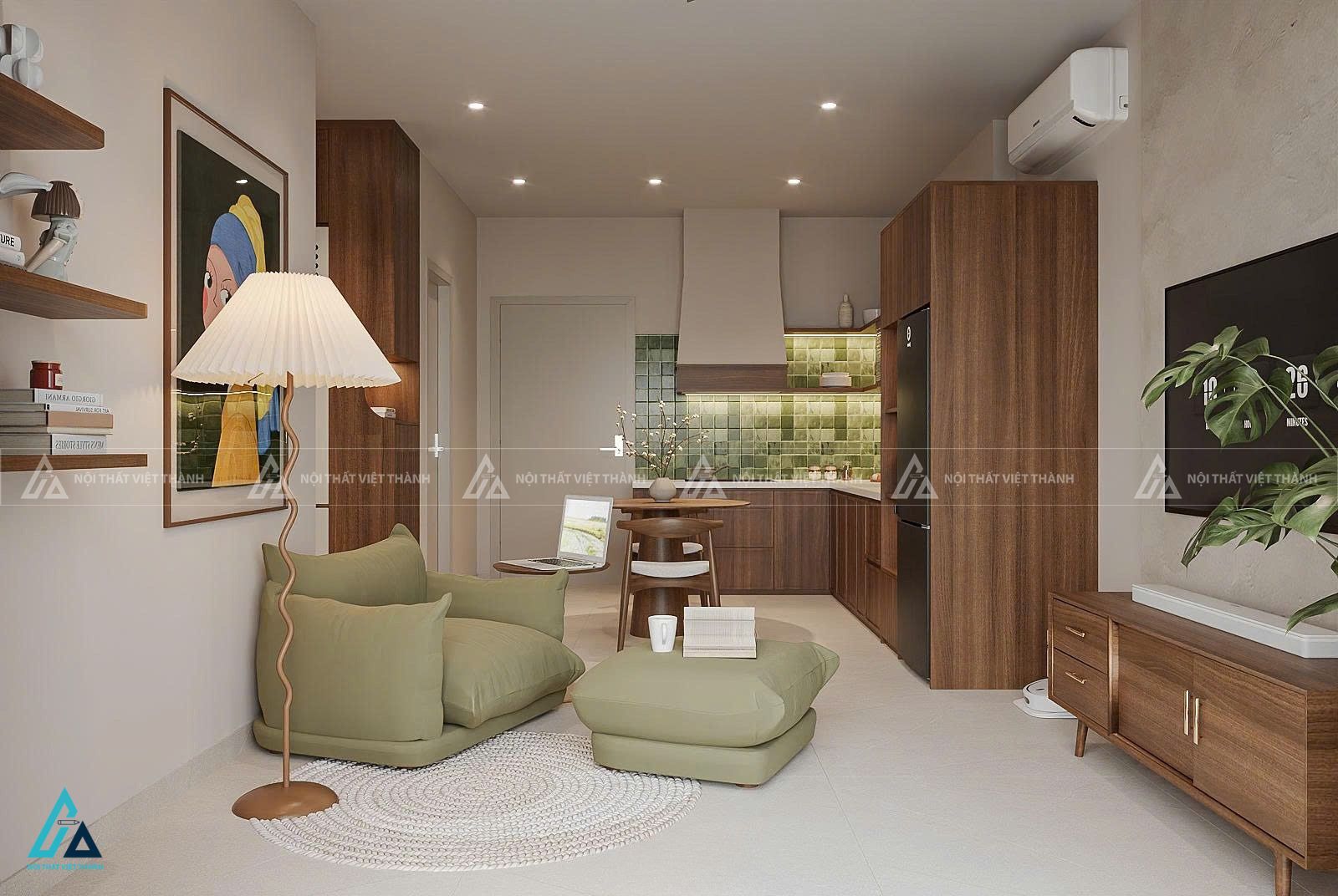 Thi công nội thất nhà bếp căn hộ ông Linh Bến Thành Hồ Chí Minh 3