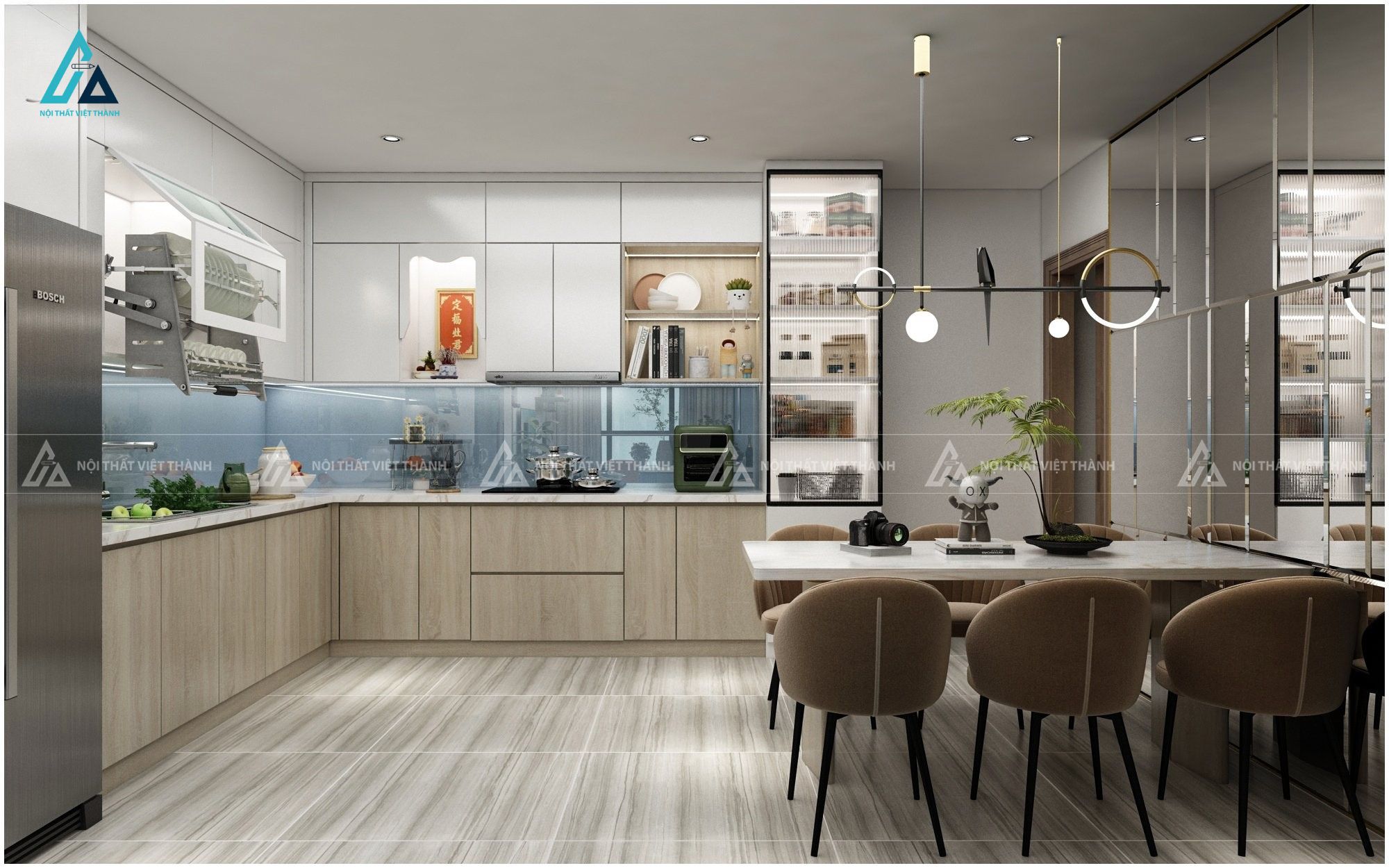 Thi công nội thất nhà bếp chung cư anh Ninh Đạo Thạnh Đồng Tháp 1