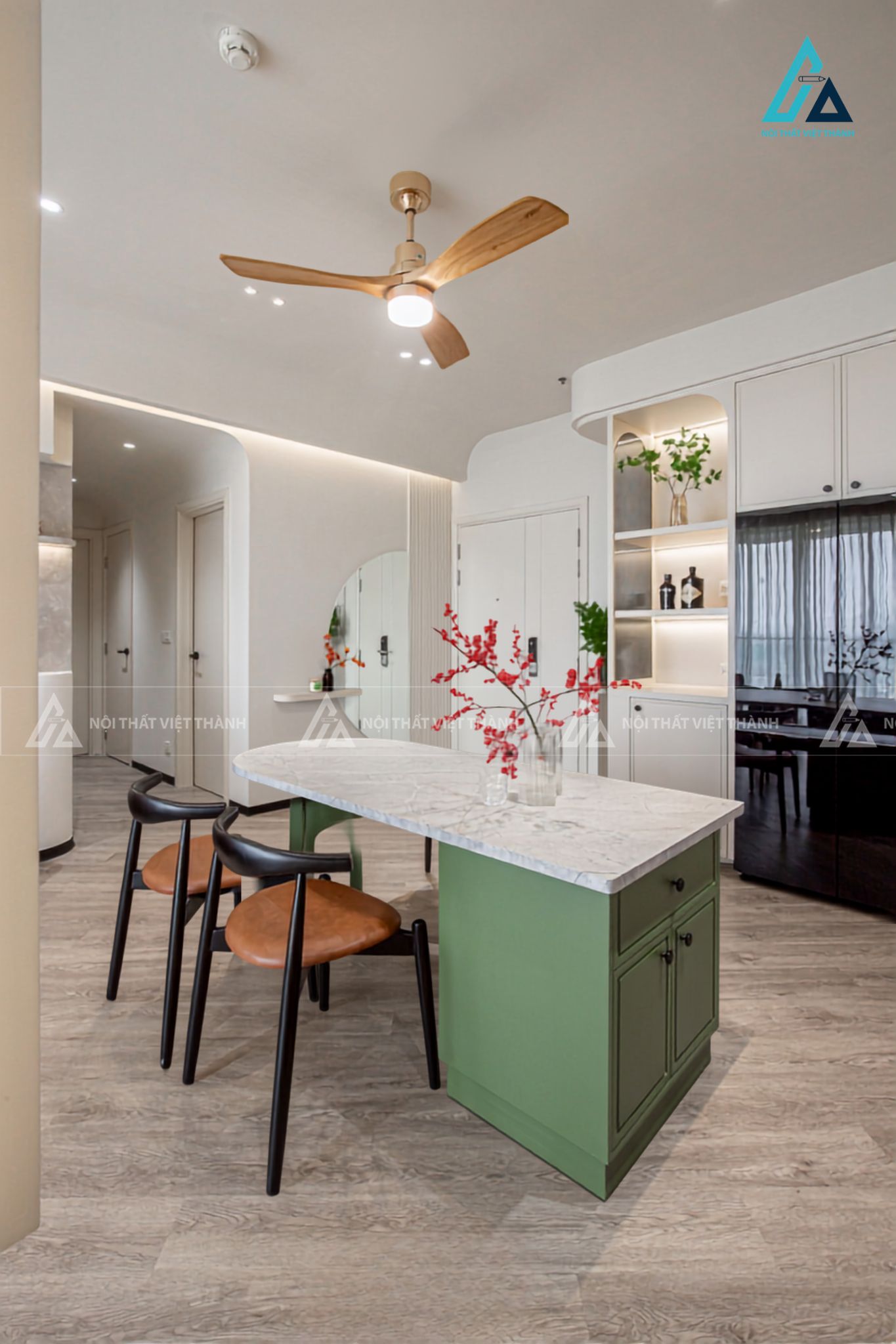 Thi công nội thất nhà bếp chung cư chú Khánh An Tịnh Tây Ninh 3