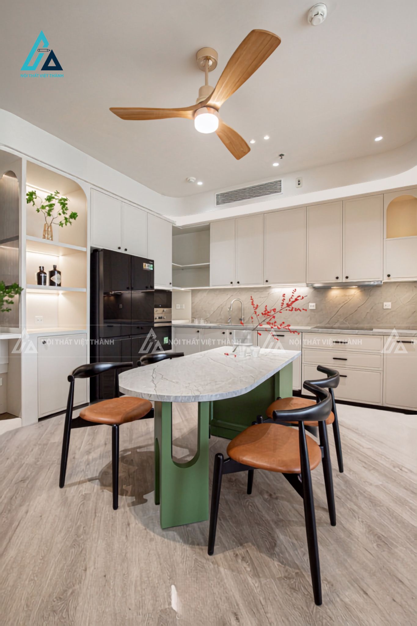Thi công nội thất nhà bếp chung cư chú Khánh An Tịnh Tây Ninh 4
