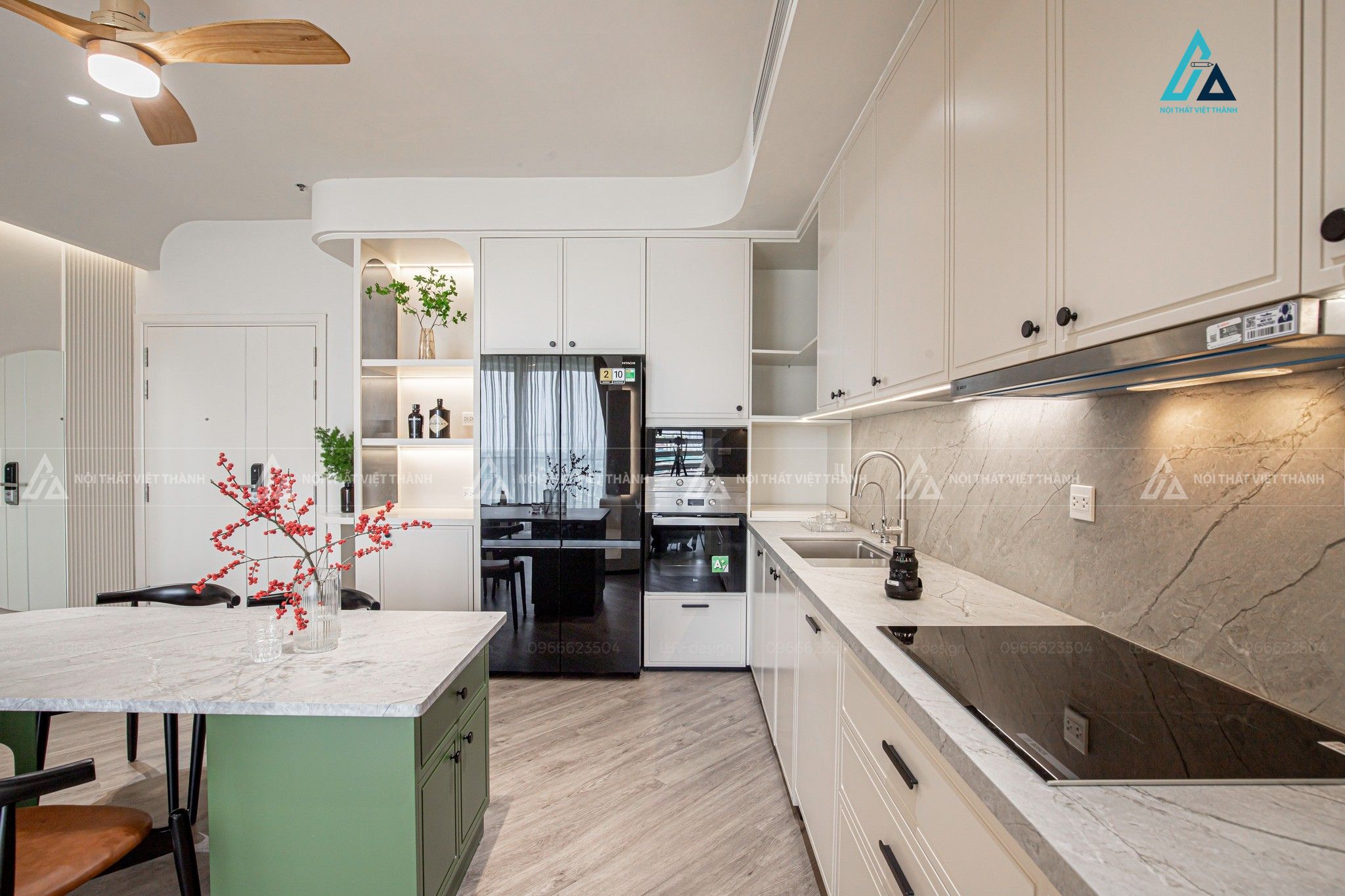 Thi công nội thất nhà bếp chung cư chú Khánh An Tịnh Tây Ninh 5