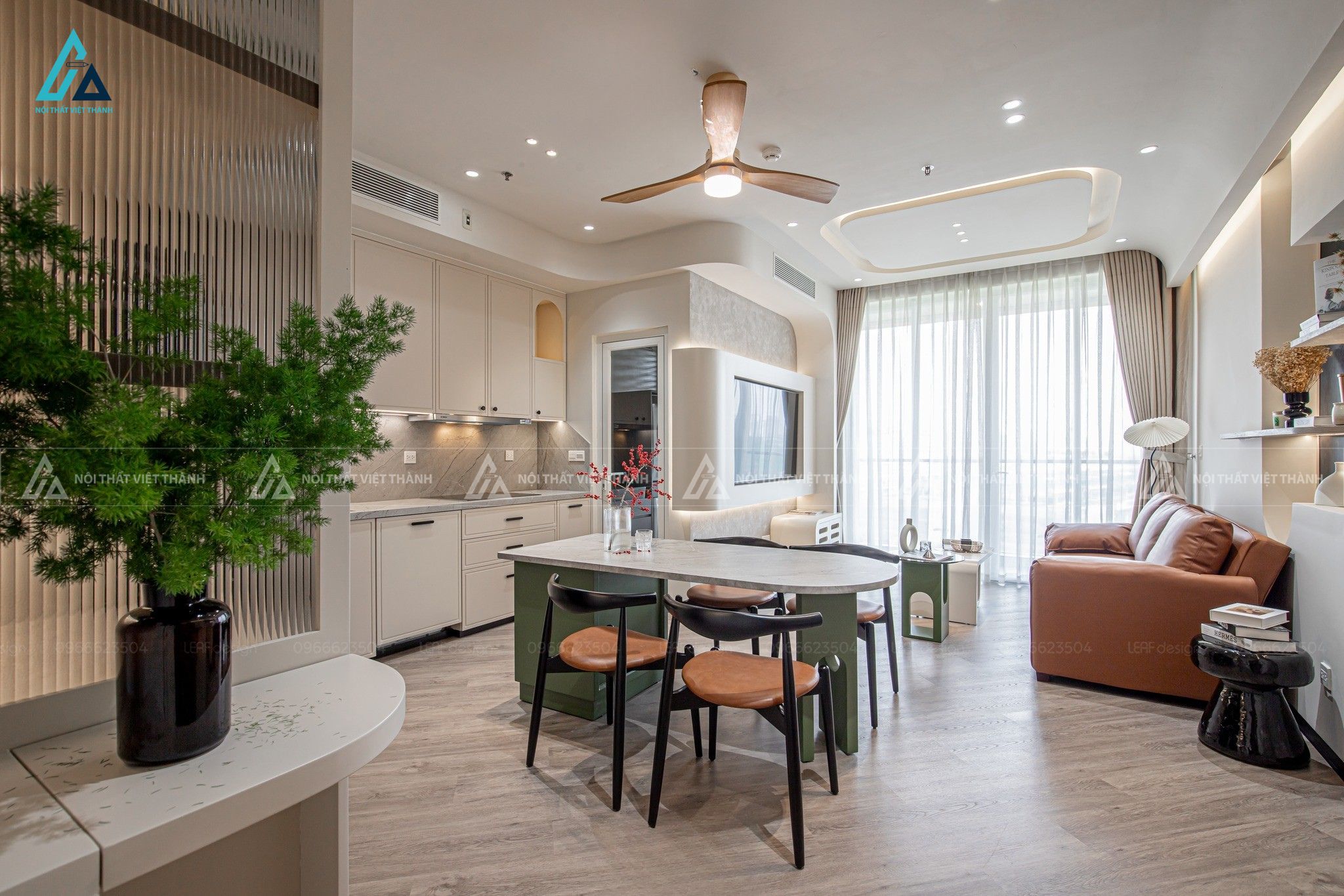 Thi công nội thất nhà bếp chung cư chú Khánh An Tịnh Tây Ninh 6