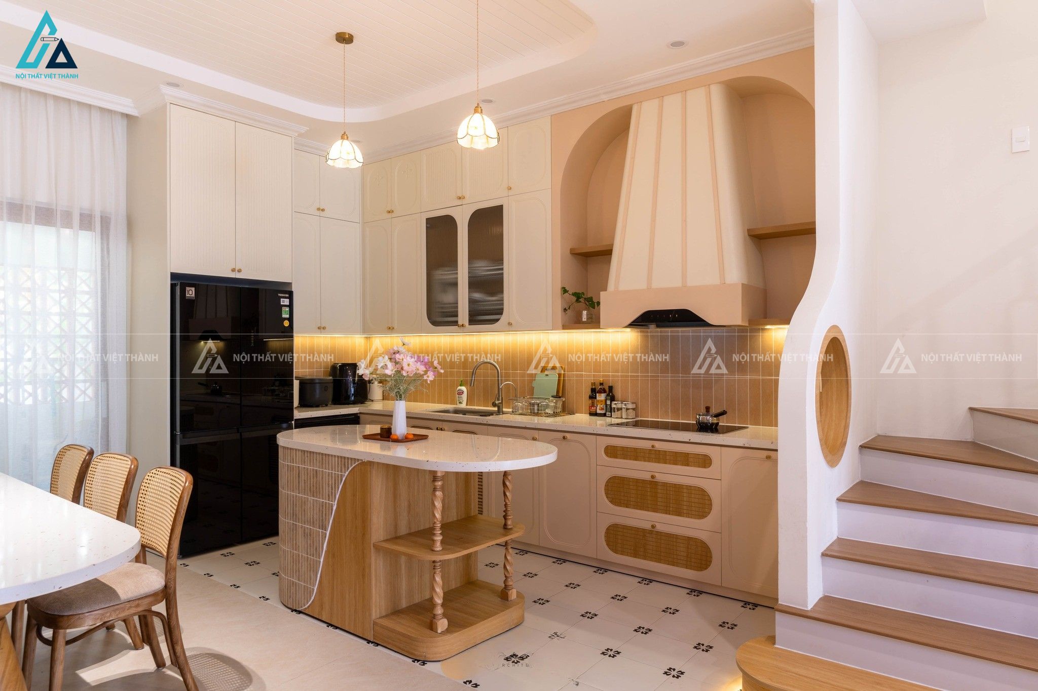 Thiết kế nội thất phòng bếp chị Cát Tường Trung Mỹ Tây Hồ Chí Minh