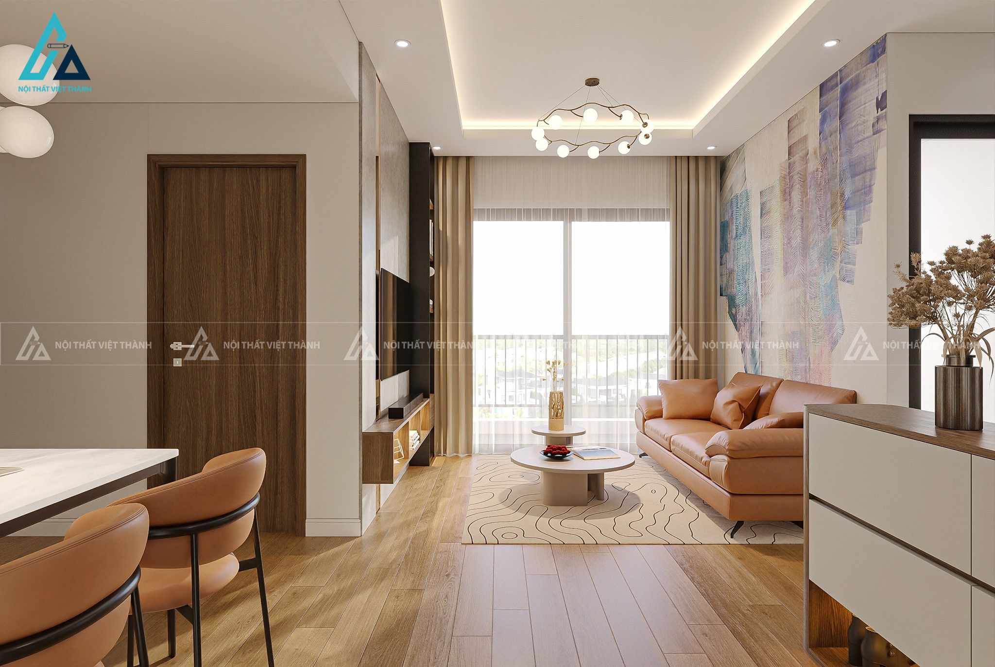 Thi công nội thất phòng khách anh Hữu Vũng Tàu Hồ Chí Minh 5