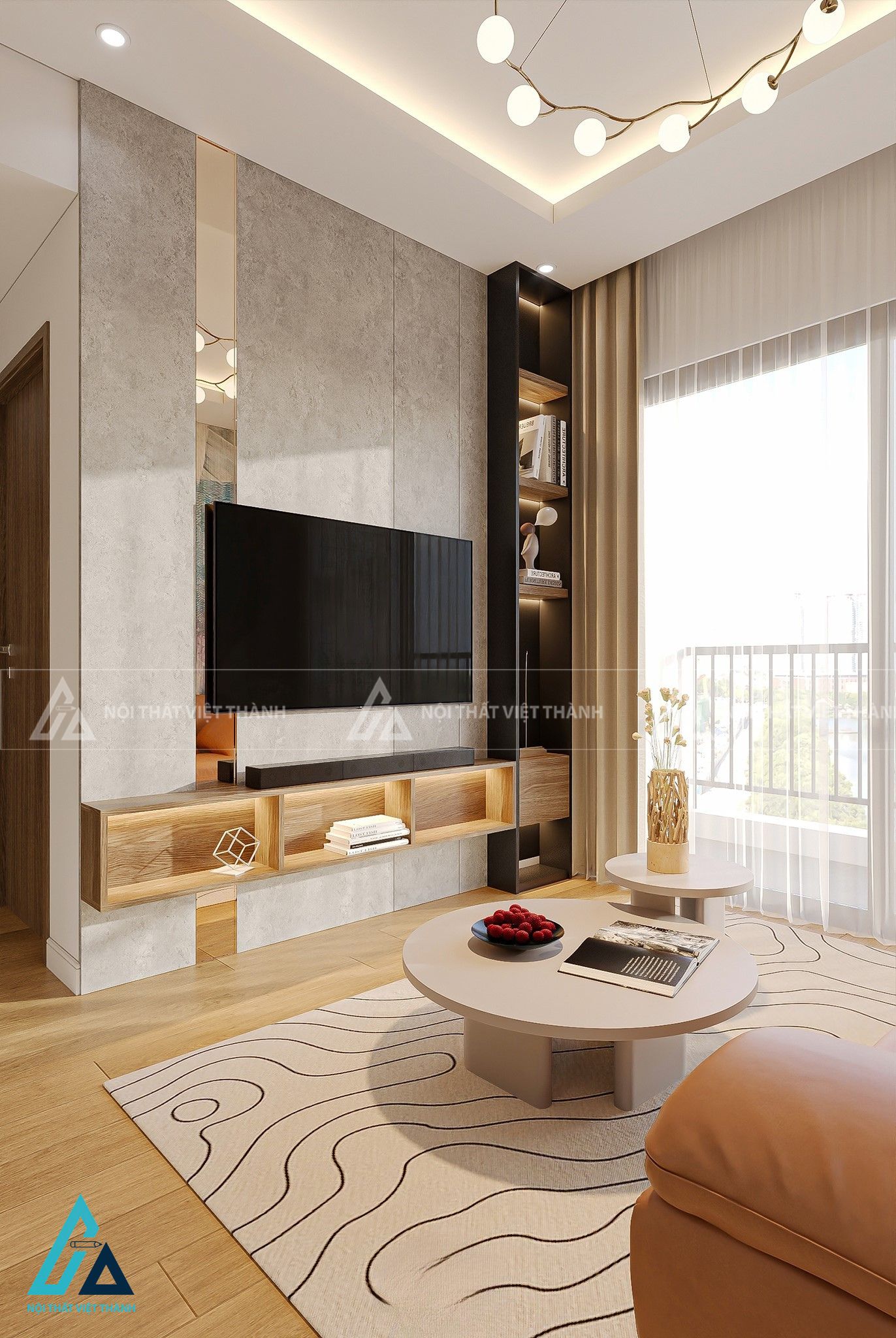 Thi công nội thất phòng khách anh Hữu Vũng Tàu Hồ Chí Minh
