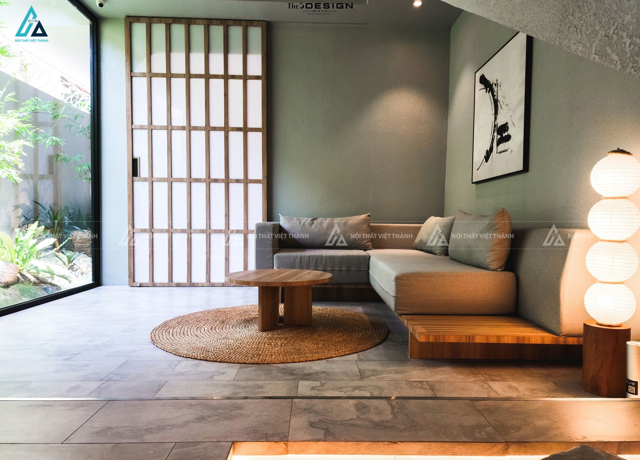 Thi công nội thất phòng khách căn hộ chị Huyền Tân Hòa Tây Ninh