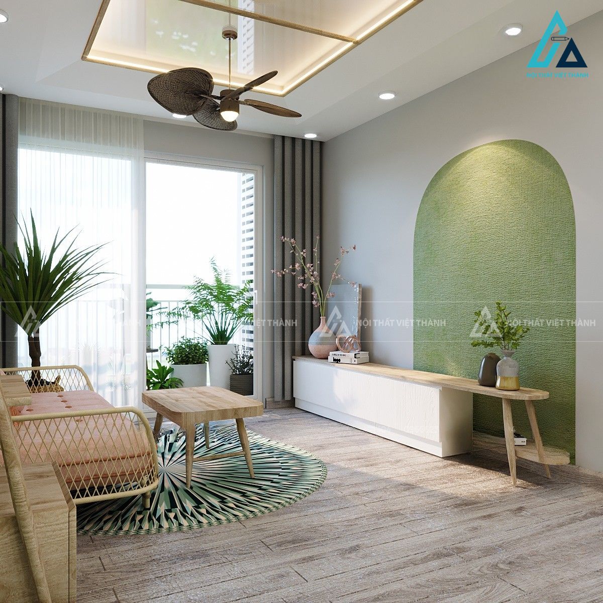 Thi công nội thất phòng khách chị Thương Cái Nhum Vĩnh Long 3