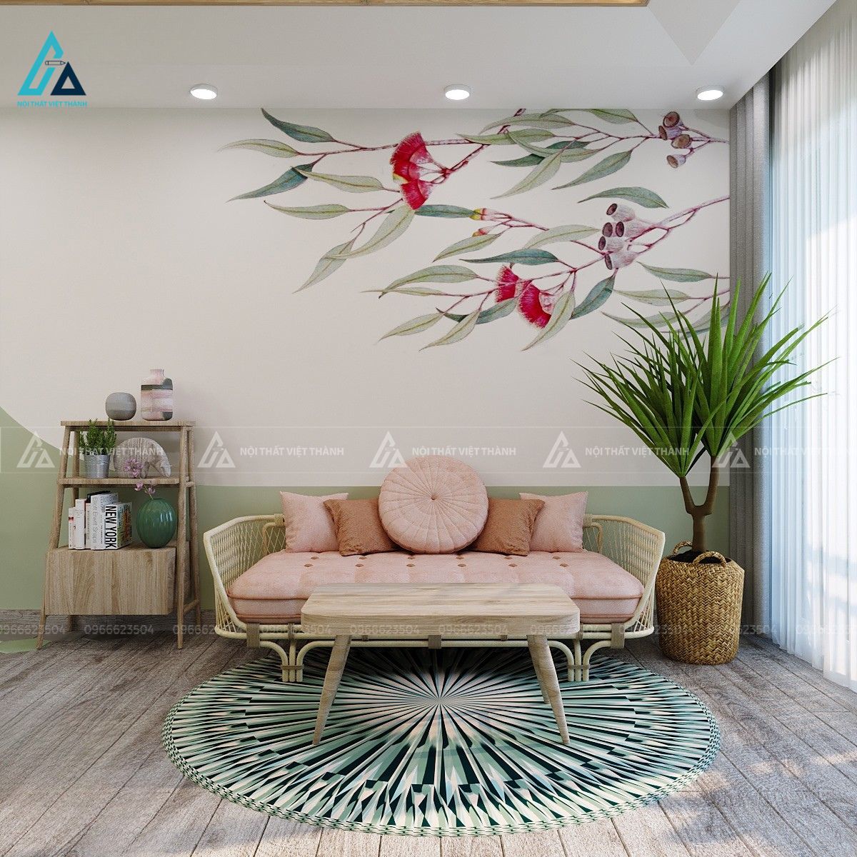 Thi công nội thất phòng khách chị Thương Cái Nhum Vĩnh Long 4