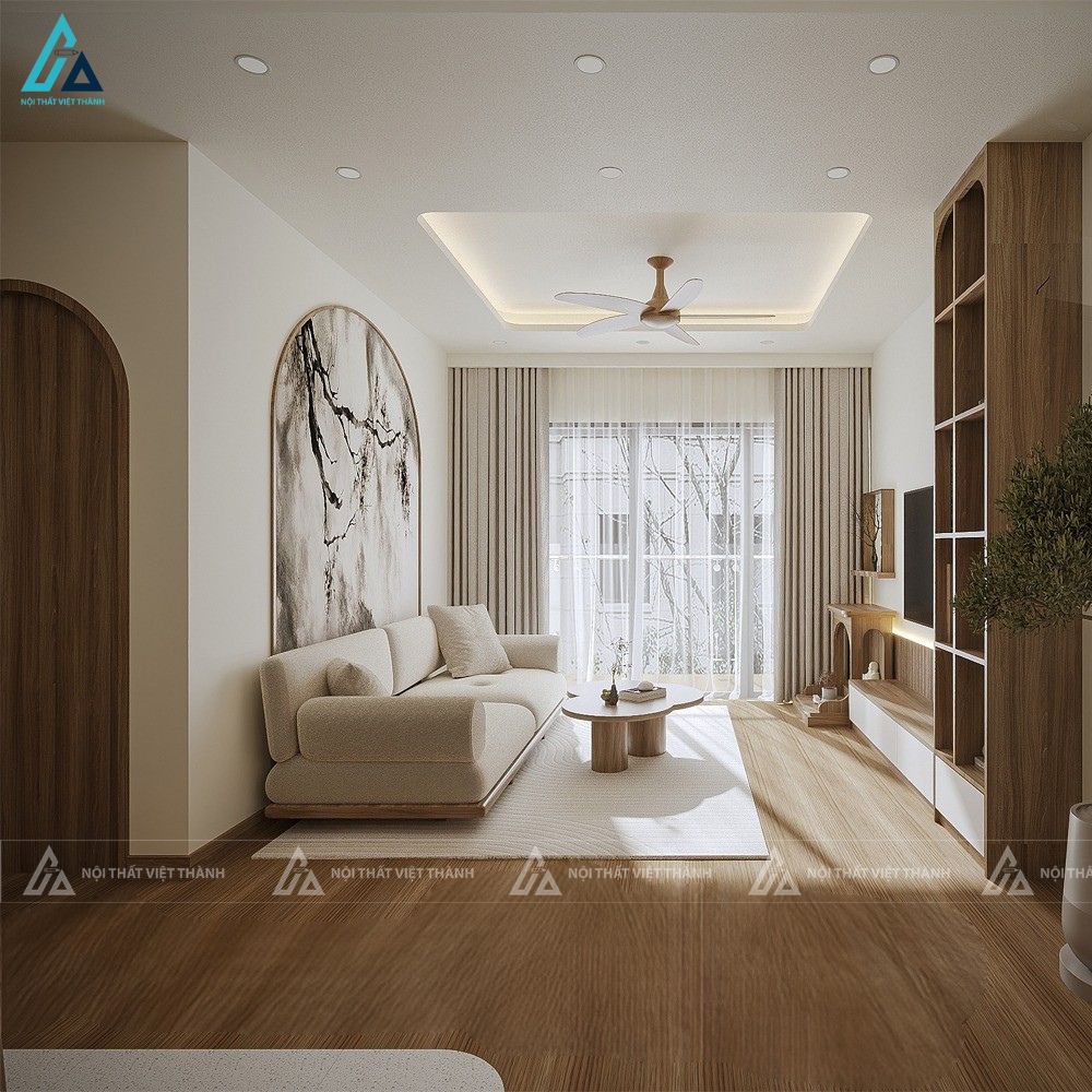 Thiết kế nội thất phòng khách chị Thùy Dương Long Trường Hồ Chí Minh
