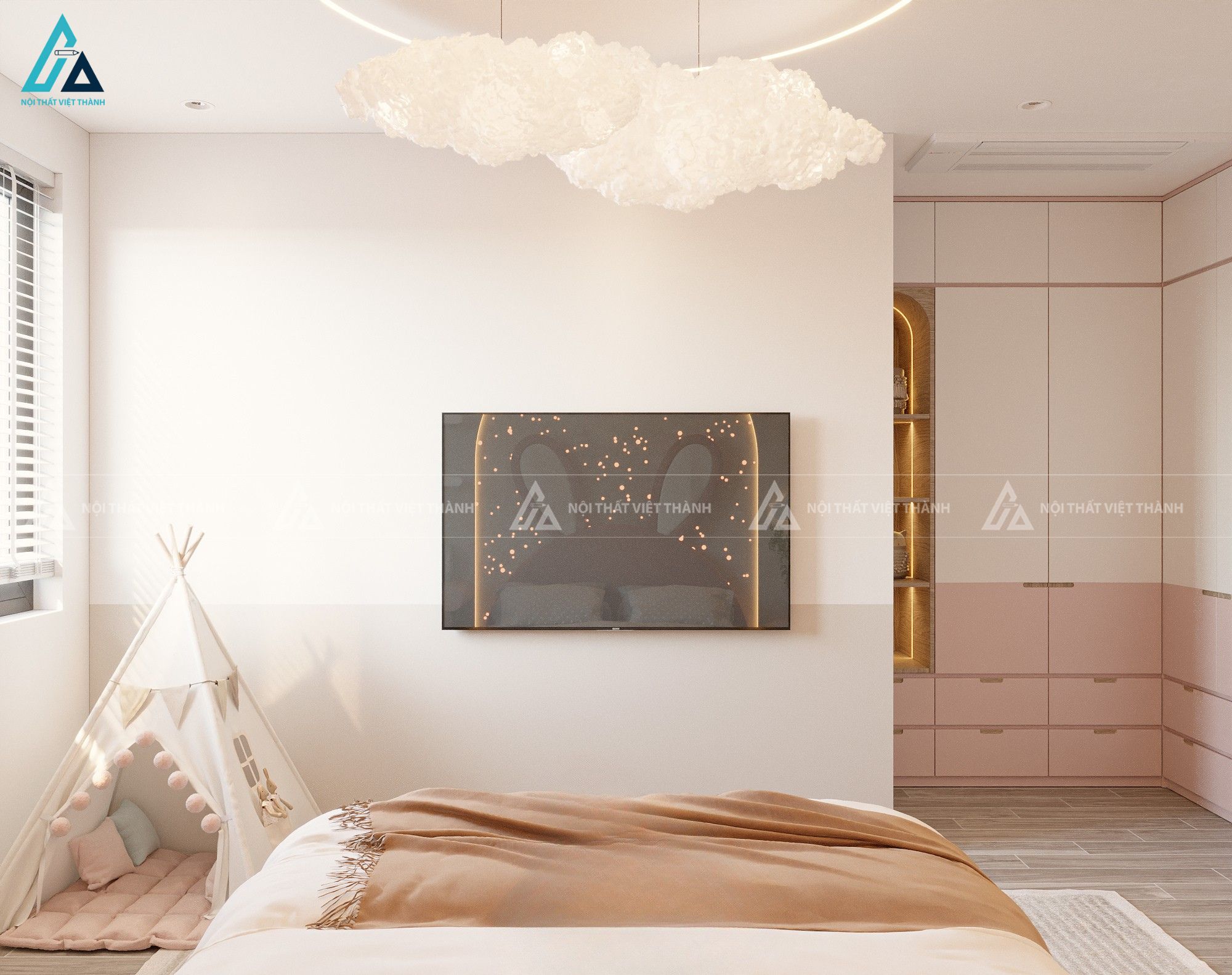 Thi công nội thất phòng trẻ em chú Khải Mỹ Trà Đồng Tháp 5