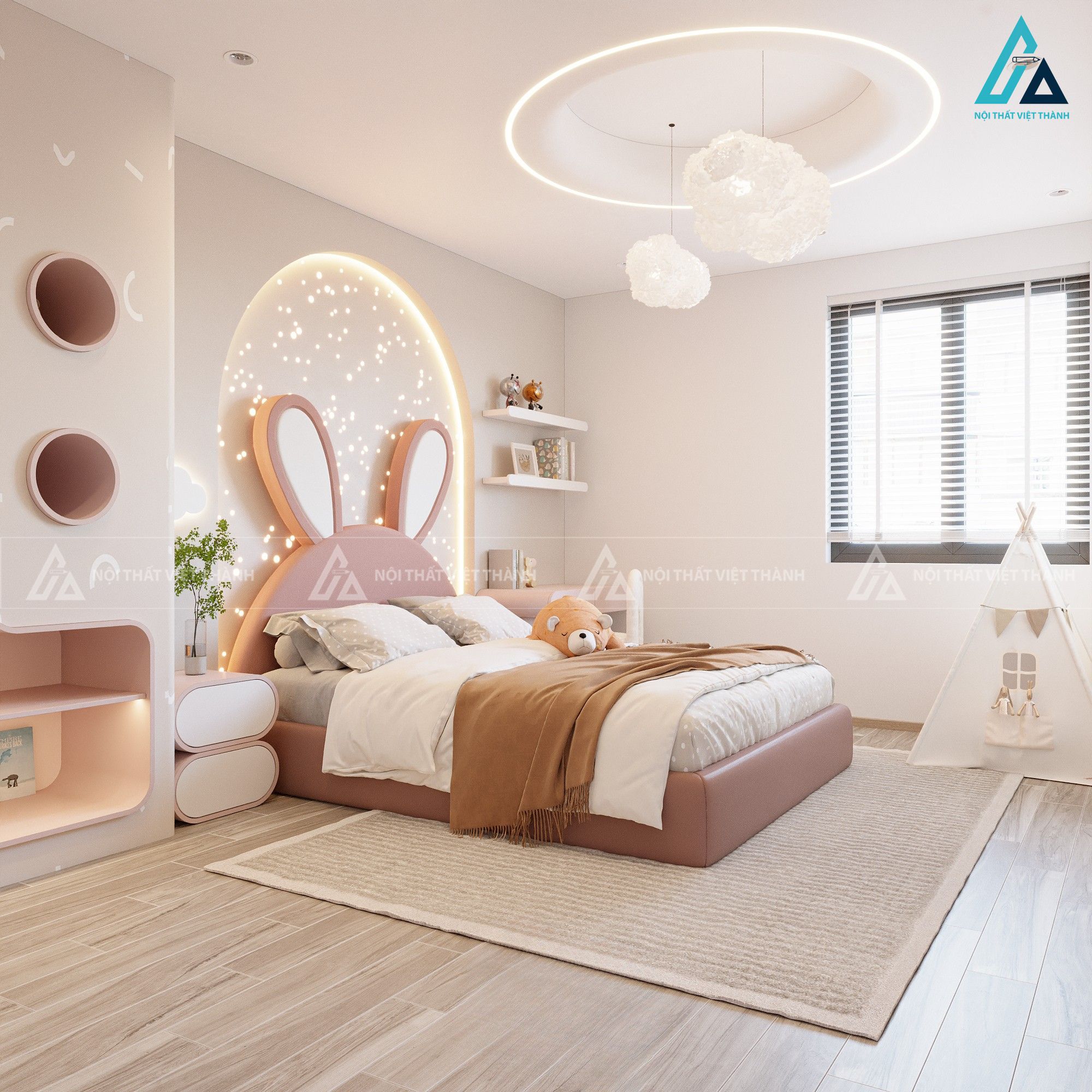 Thi công nội thất phòng trẻ em chú Khải Mỹ Trà Đồng Tháp 7