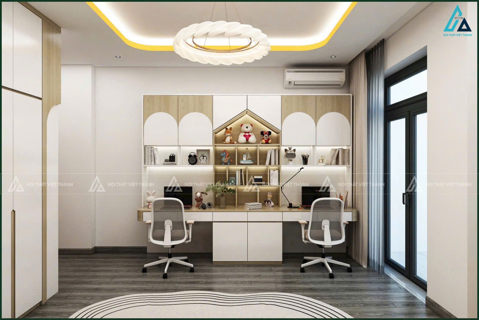 Thi công nội thất phòng trẻ em căn hộ chị Đan Trảng Bàng Tây Ninh 2
