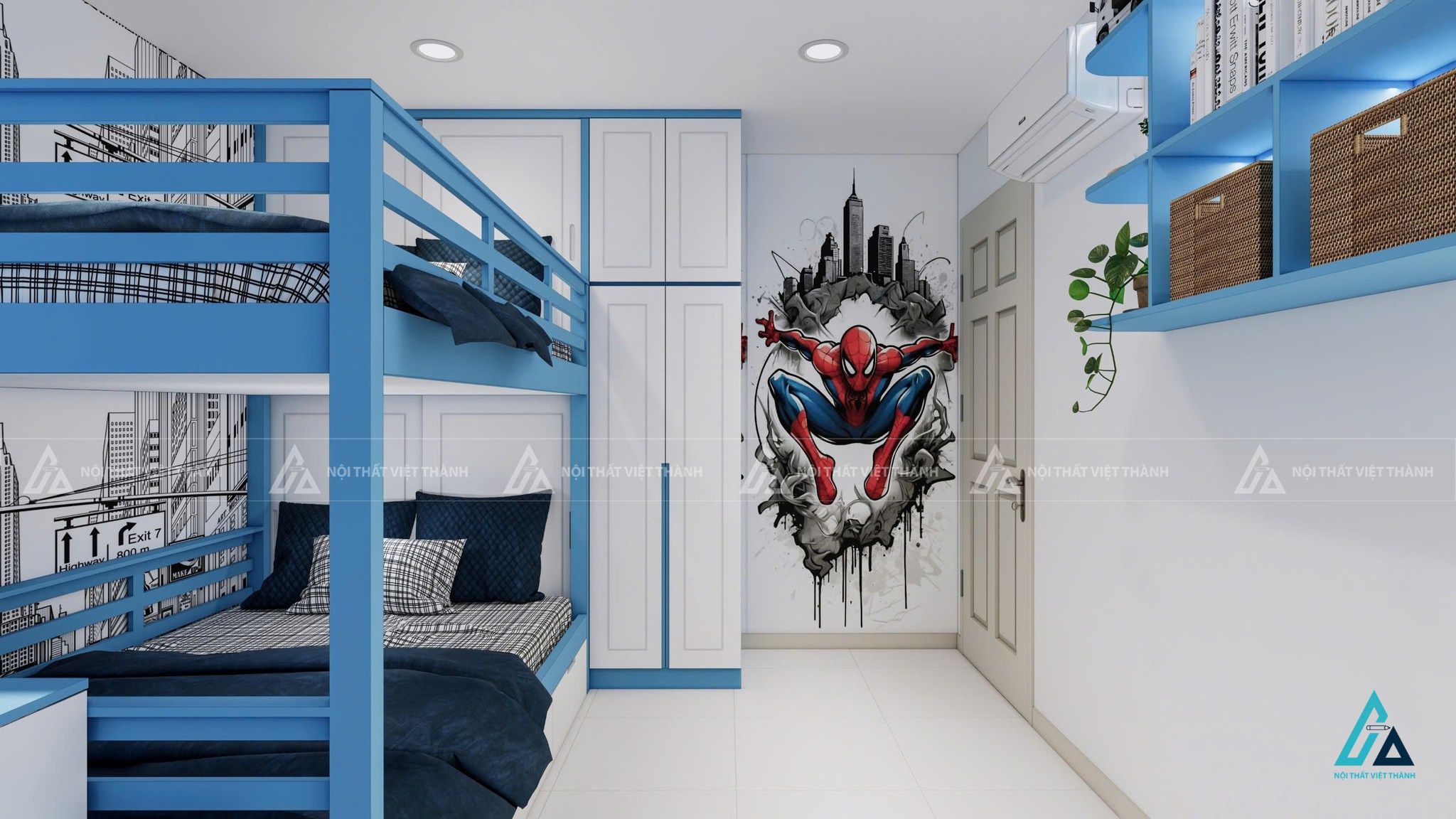 Thi công nội thất phòng trẻ em chị Phương Hưng Long Hồ Chí Minh 4