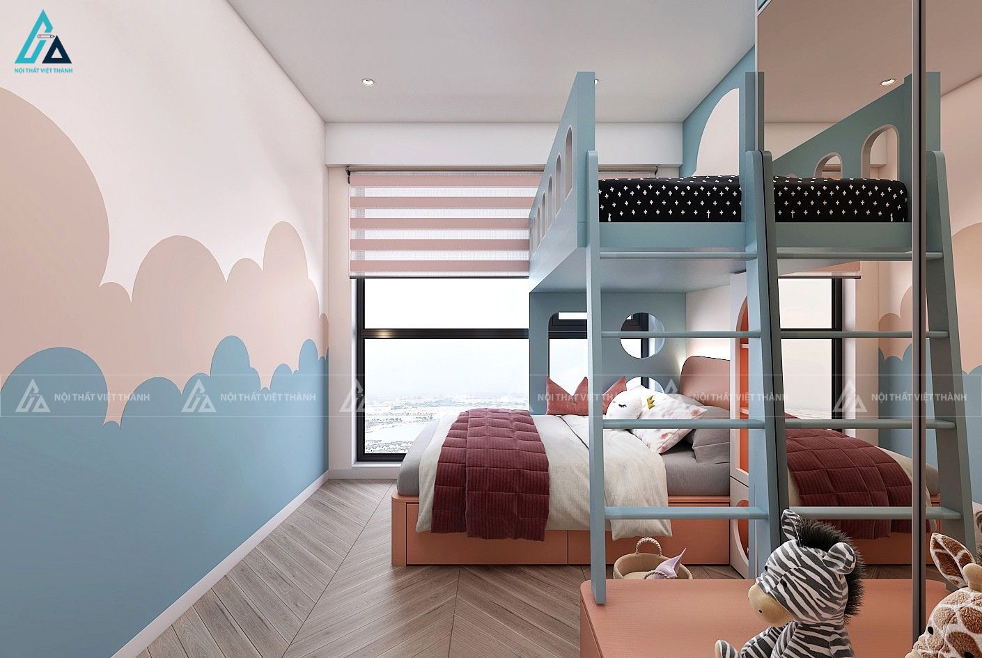 Thi công nội thất phòng trẻ em cô Hà Đức Linh Lâm Đồng 3