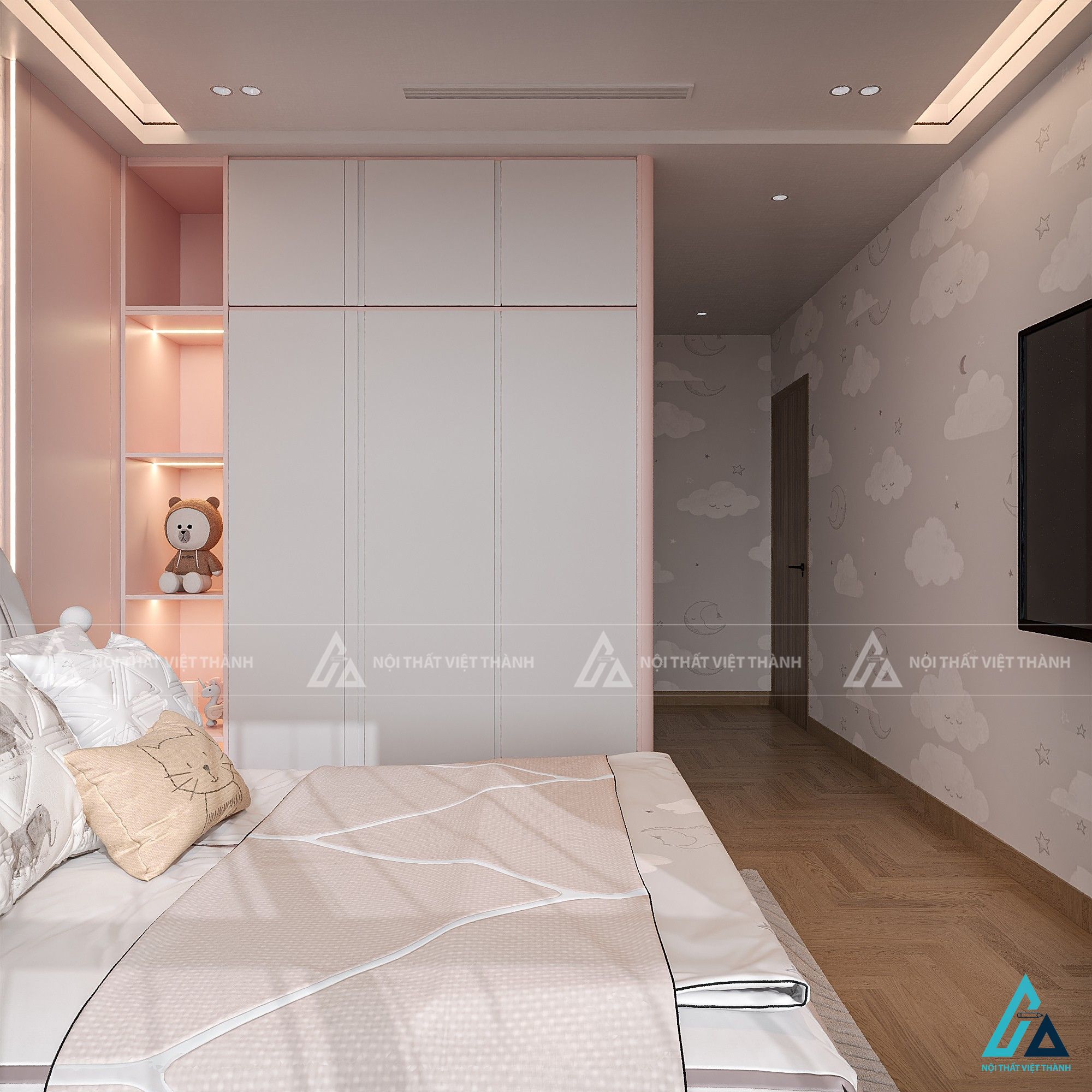 Thiết kế nội thất phòng trẻ em cô Ngọc Diệp Thới An Hồ Chí Minh