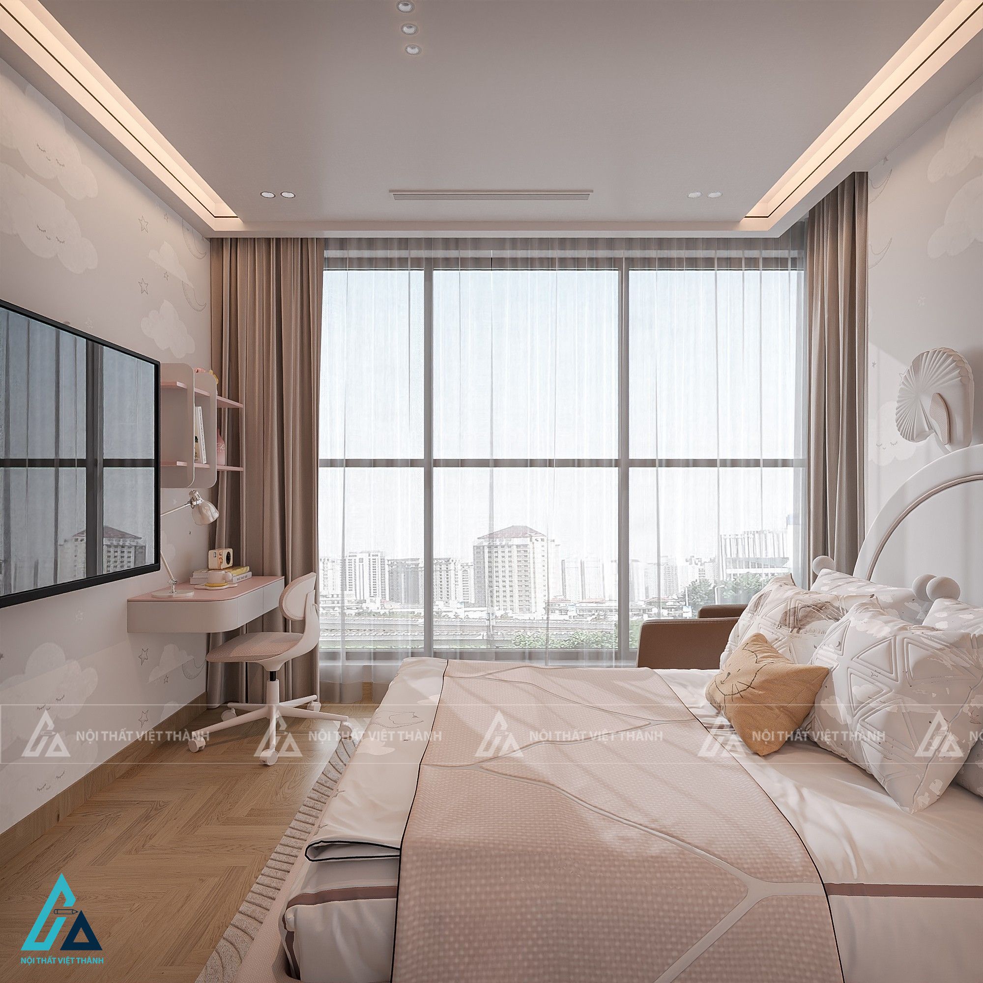 Thiết kế nội thất phòng trẻ em cô Ngọc Diệp Thới An Hồ Chí Minh 1
