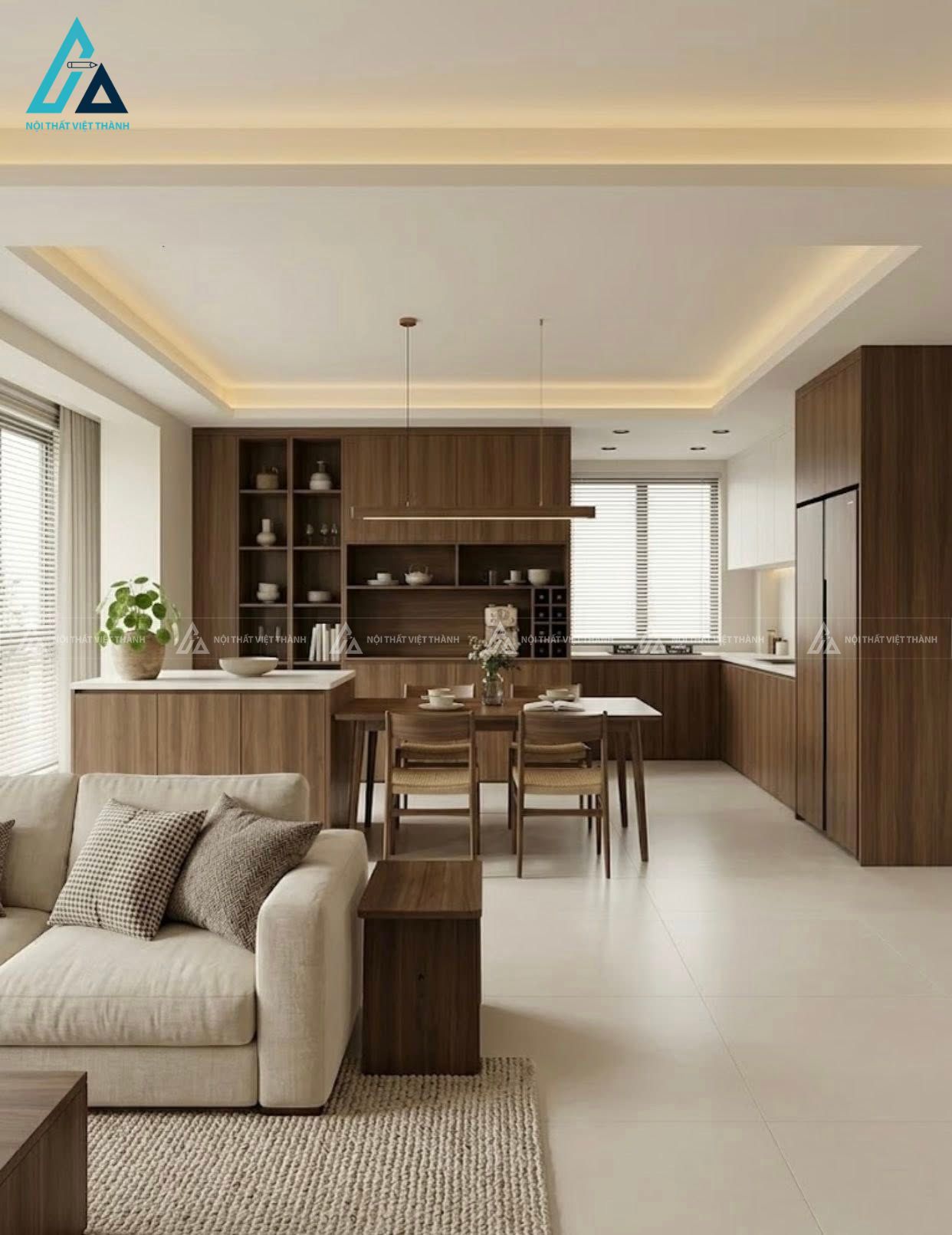 Thiết kế nội thất căn hộ chung cư anh Long Nhà Bè Hồ Chí Minh