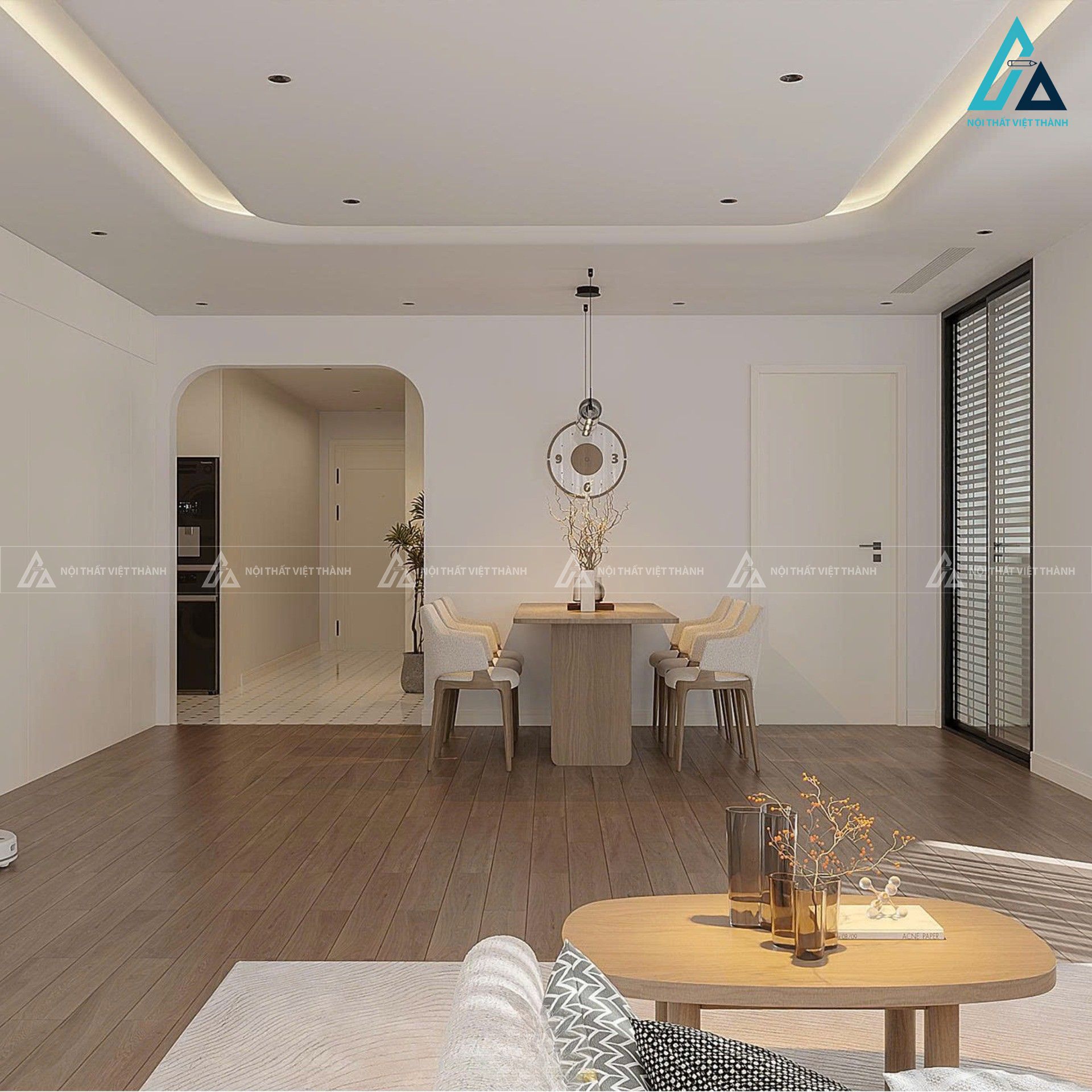 Thiết kế nội thất căn hộ chung cư anh Phong Rạch Giá Kiên Giang