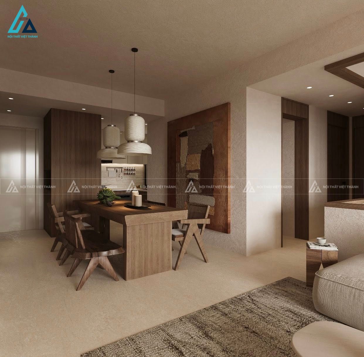 Thiết kế nội thất căn hộ chung cư anh Quốc Phan Thiết Bình Thuận 6