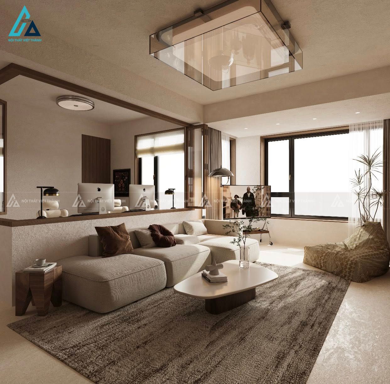 Thiết kế nội thất căn hộ chung cư anh Quốc Phan Thiết Bình Thuận