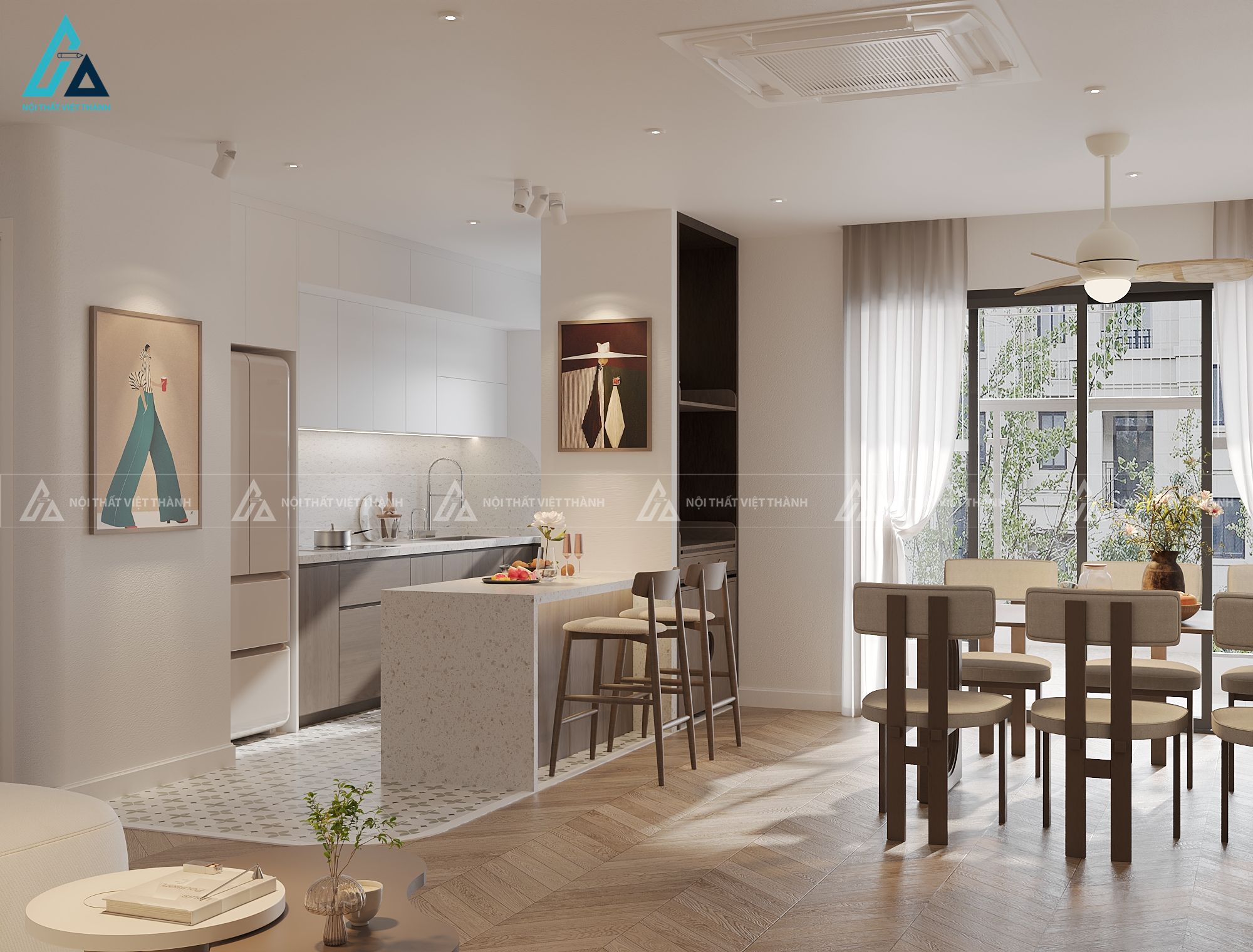 Thiết kế nội thất căn hộ chung cư chị Hiền Châu Đốc An Giang 3