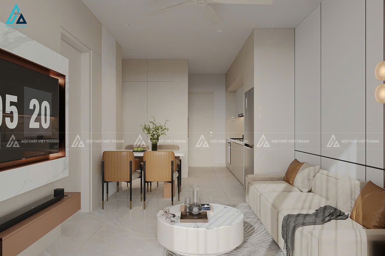 Thiết kế nội thất căn hộ chung cư chị Hảo Tân Triều Đồng Nai