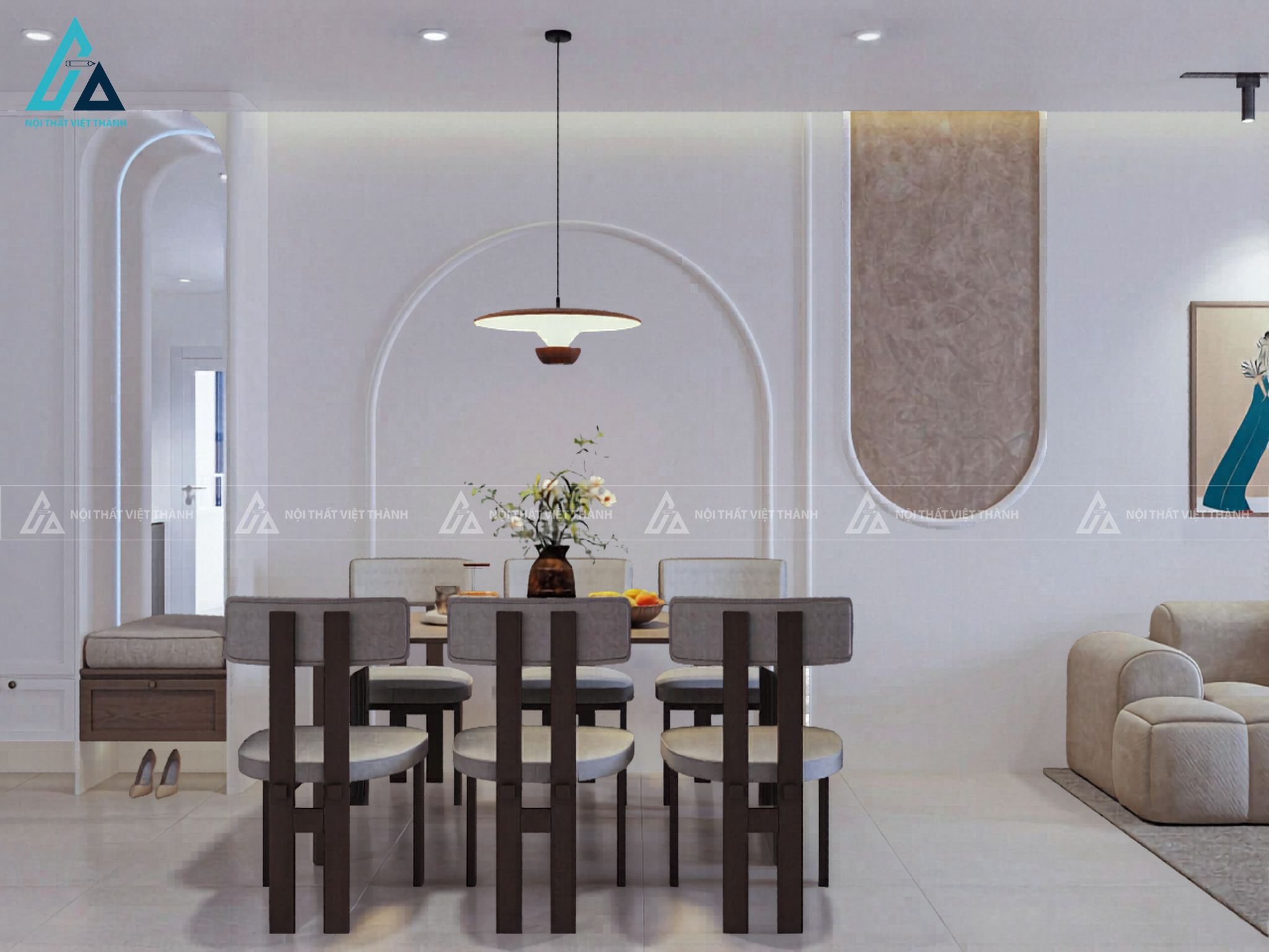 Thiết kế nội thất căn hộ chung cư chú Kiên Mỹ Tho Đồng Tháp 4