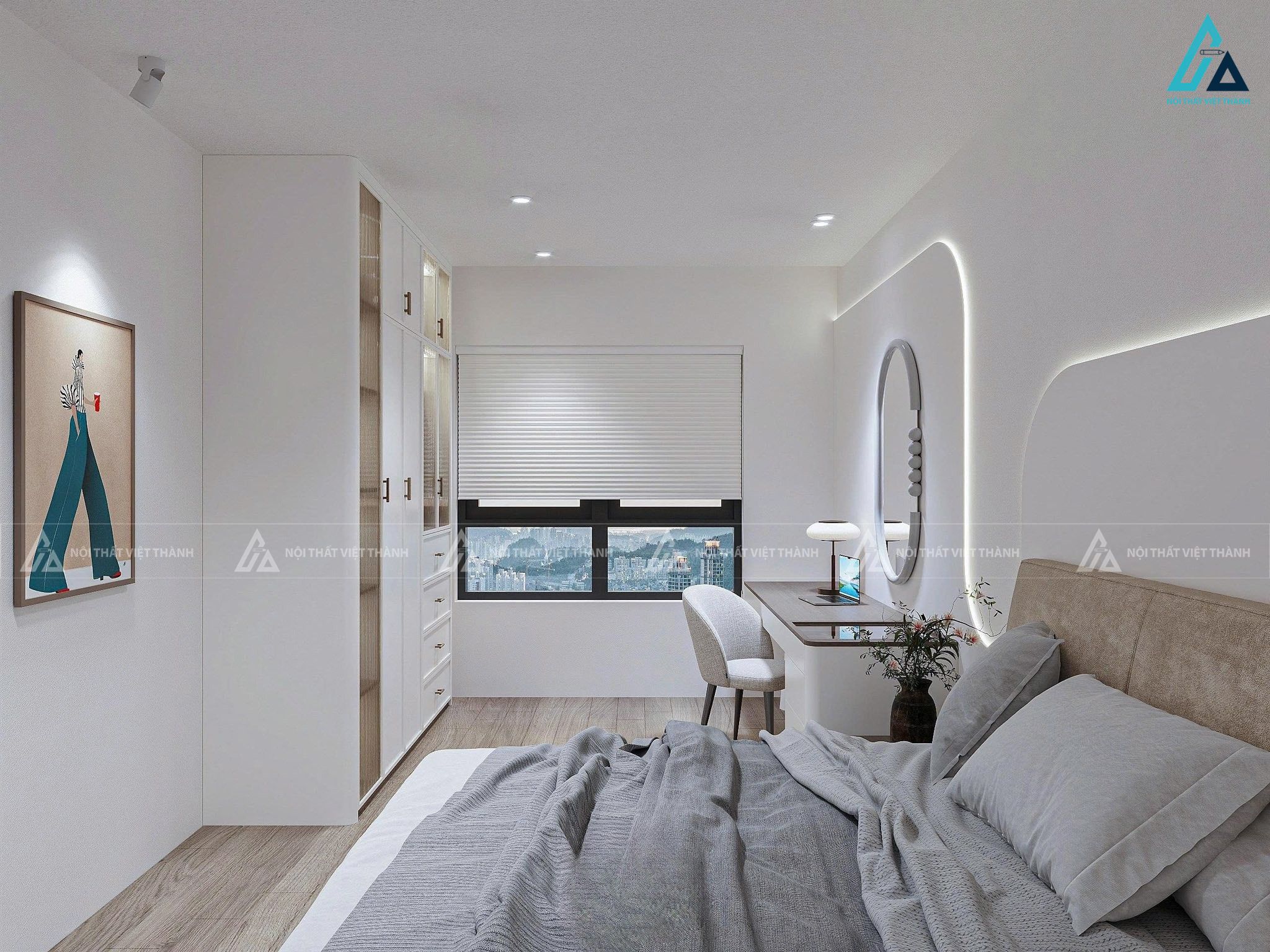 Thiết kế nội thất căn hộ chung cư chú Kiên Mỹ Tho Đồng Tháp 11