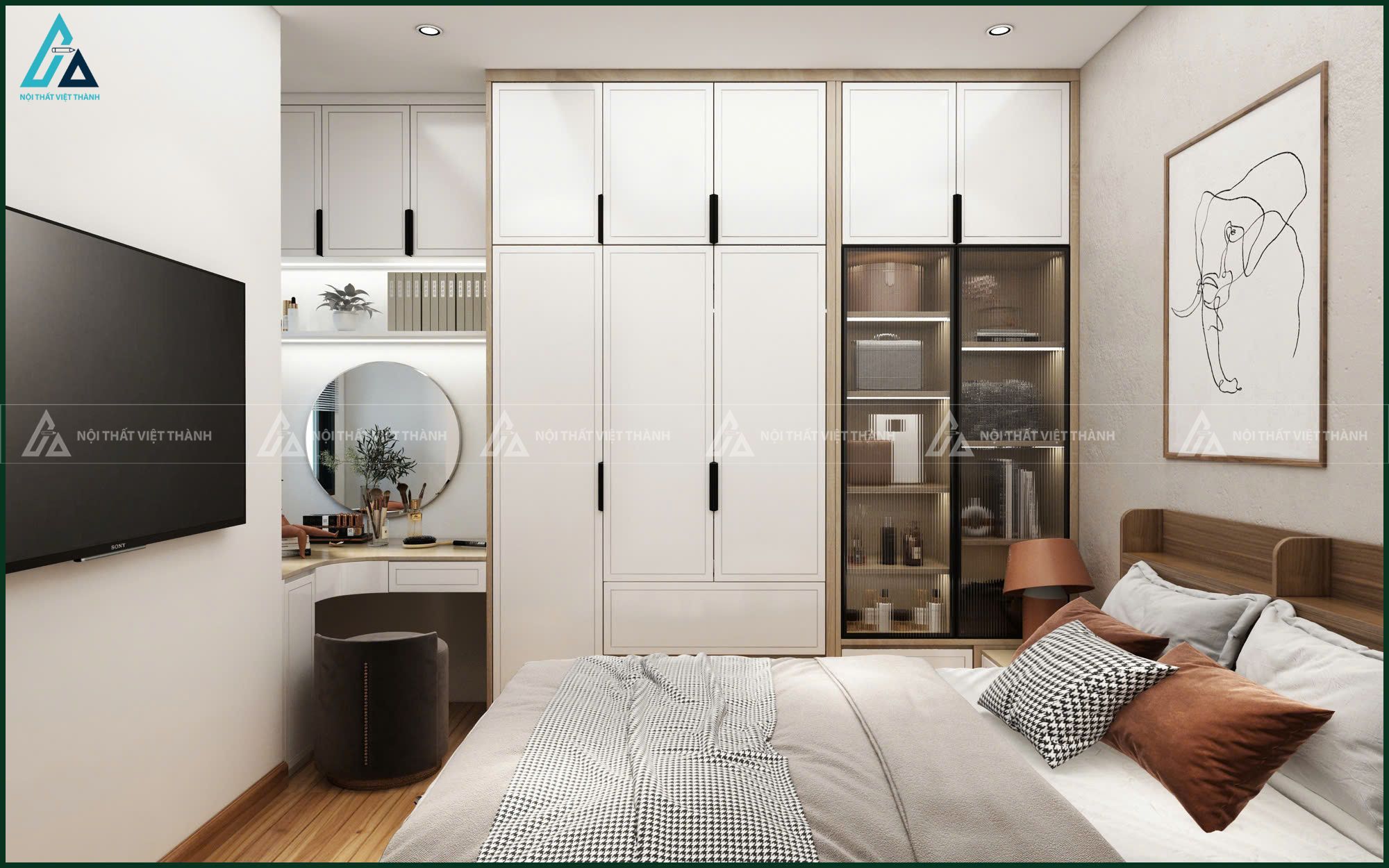 Thiết kế nội thất căn hộ chung cư chú Nghĩa Bến Cát Hồ Chí Minh 7