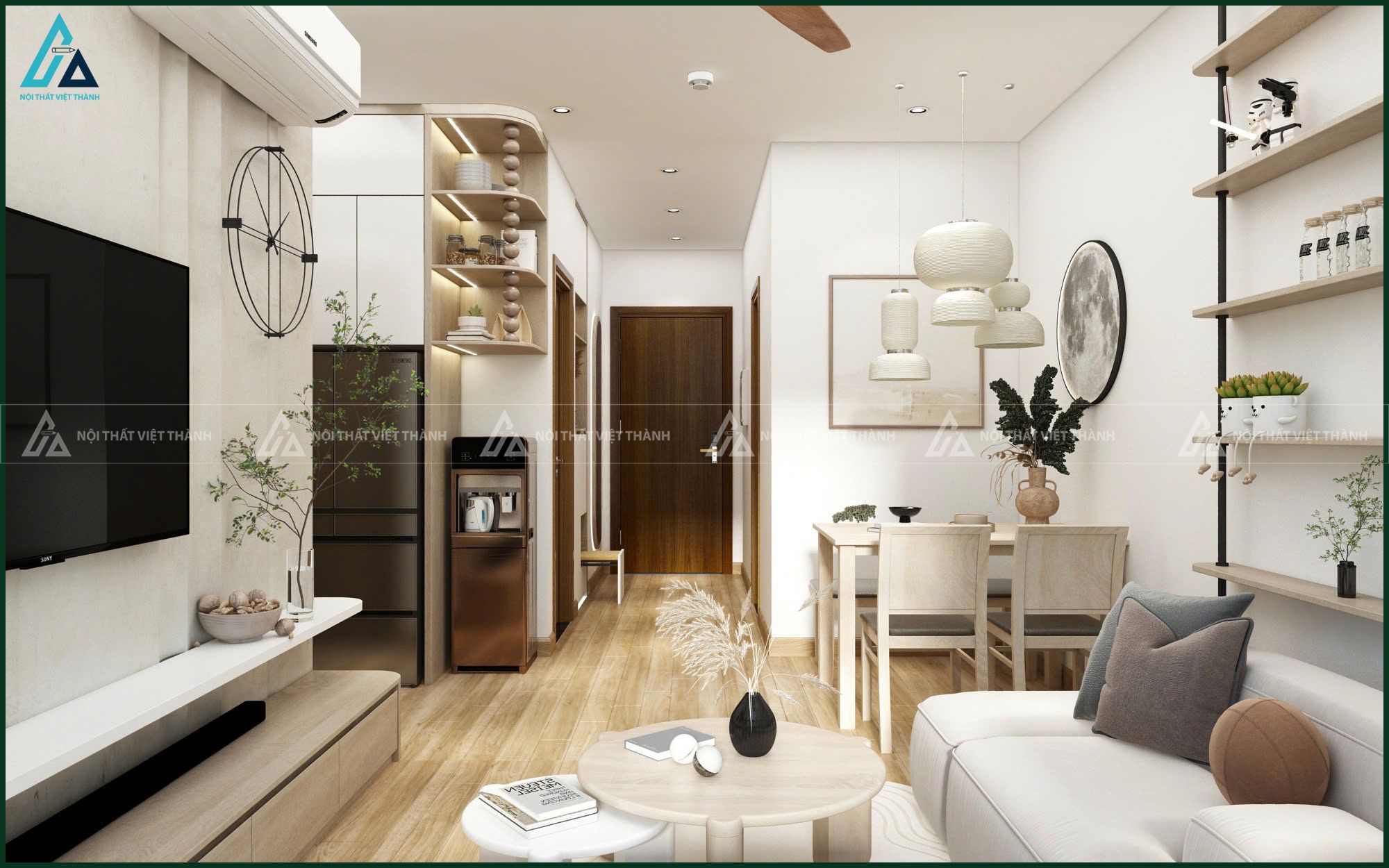 Thiết kế nội thất căn hộ chung cư chú Nghĩa Bến Cát Hồ Chí Minh