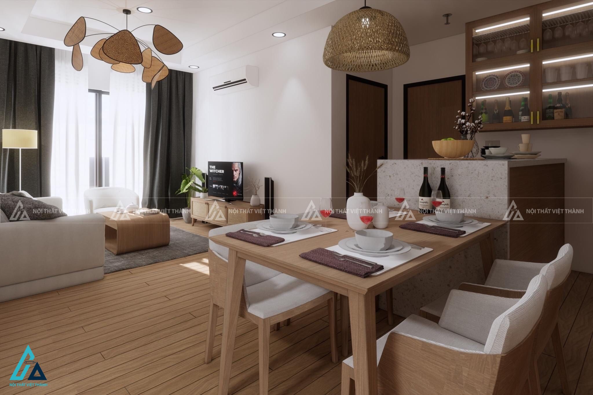 Thiết kế nội thất căn hộ chung cư chú Phước Hòa Hưng Hồ Chí Minh
