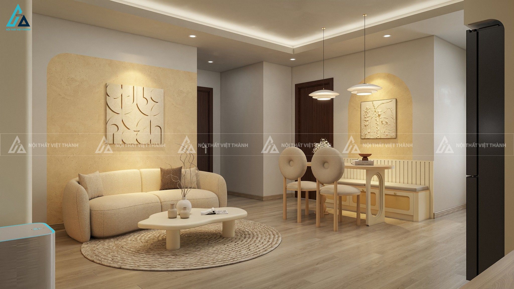 Thiết kế nội thất căn hộ chung cư chú Gia Bách Tân Long Hội Vĩnh Long 4