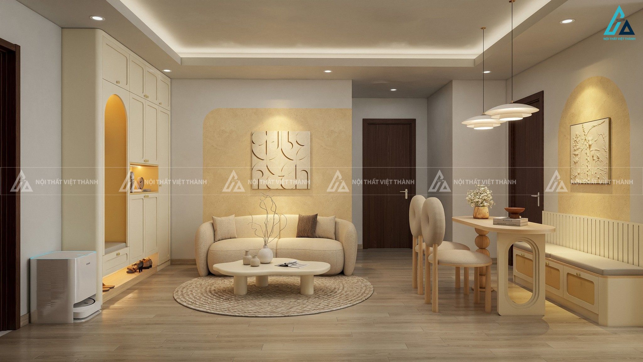 Thiết kế nội thất căn hộ chung cư chú Gia Bách Tân Long Hội Vĩnh Long 2