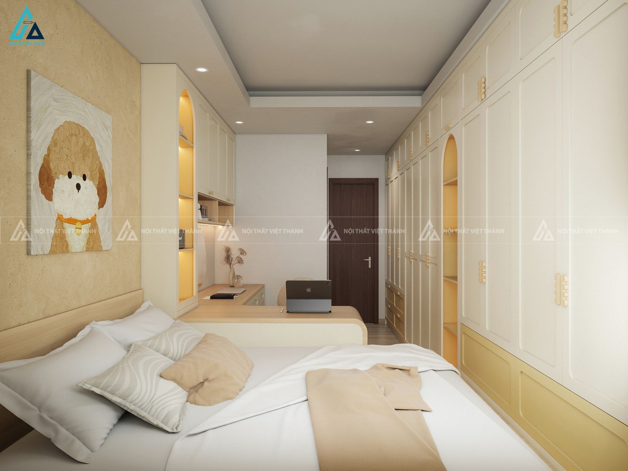 Thiết kế nội thất căn hộ chung cư chú Gia Bách Tân Long Hội Vĩnh Long 12