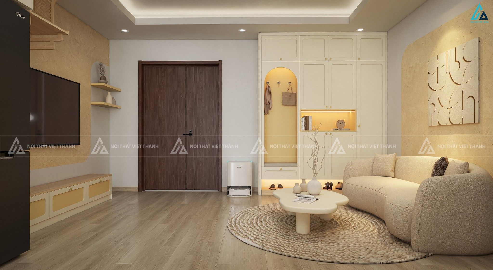Thiết kế nội thất căn hộ chung cư chú Gia Bách Tân Long Hội Vĩnh Long 3