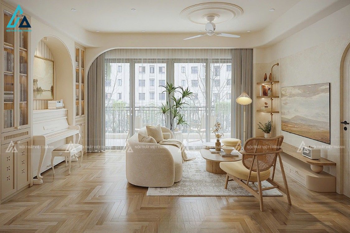 Thiết kế nội thất căn hộ chung cư cô Hồng Gấm Định Hòa Kiên Giang 4