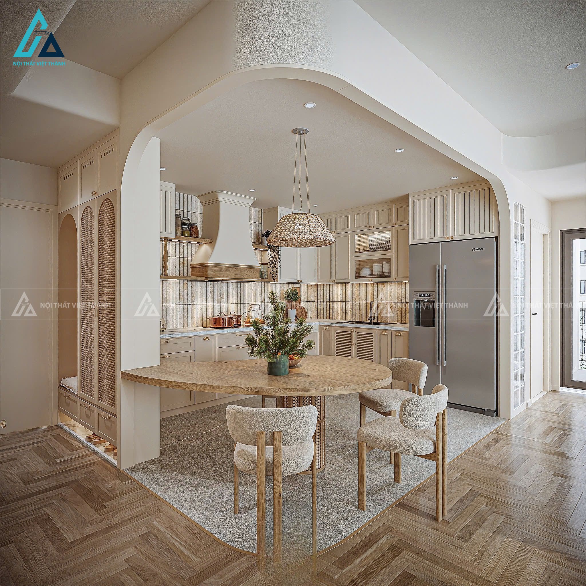 Thiết kế nội thất căn hộ chung cư cô Hồng Gấm Định Hòa Kiên Giang 3