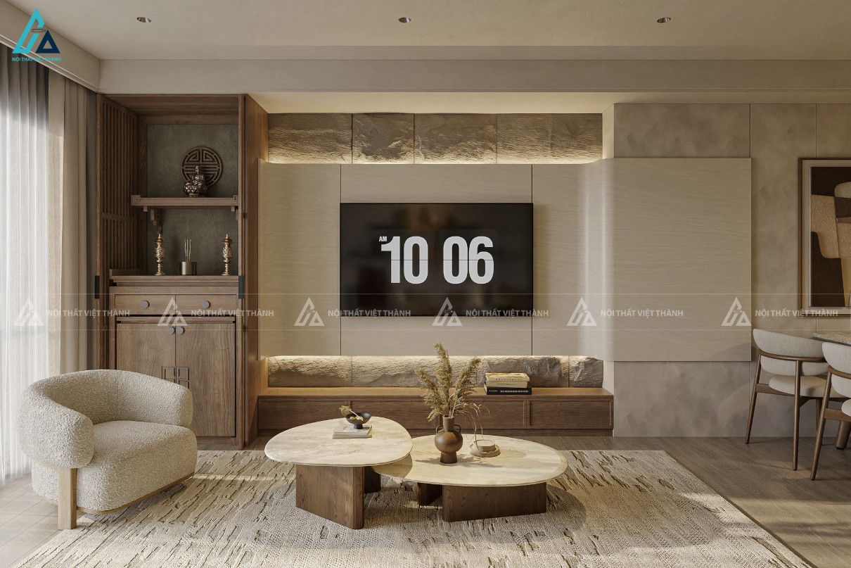 Thiết kế nội thất căn hộ chung cư cô Nhật Hạ Phú Quới Vĩnh Long 2