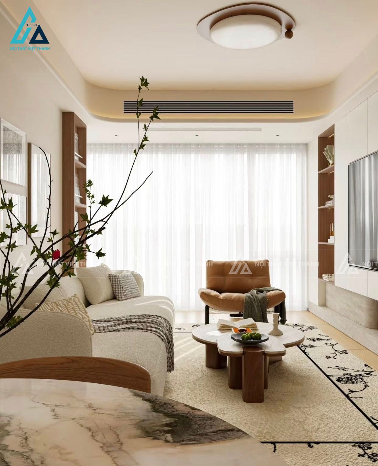 Thiết kế nội thất căn hộ chung cư cô Thu Sương Mỹ Yến Tây Ninh 3