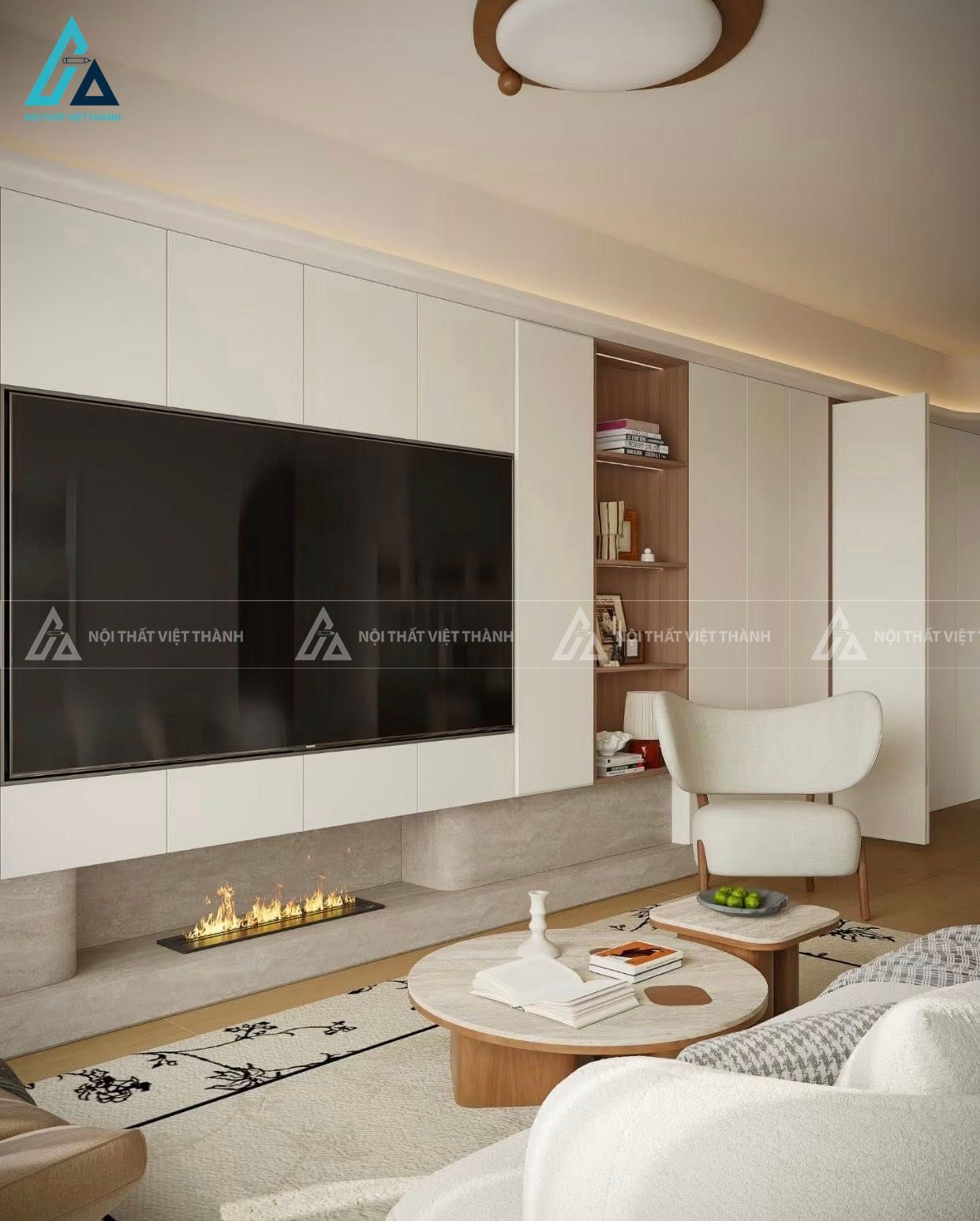 Thiết kế nội thất căn hộ chung cư cô Thu Sương Mỹ Yến Tây Ninh 2