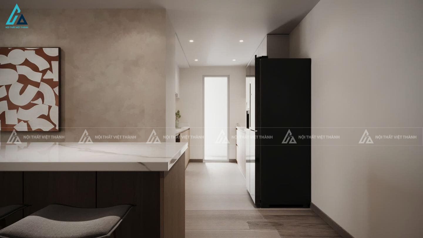 Thiết kế nội thất phòng bếp chị Kim Nhã Mộc Hóa Tây Ninh 5