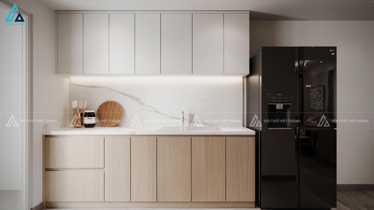 Thiết kế nội thất phòng bếp chị Kim Nhã Mộc Hóa Tây Ninh 3