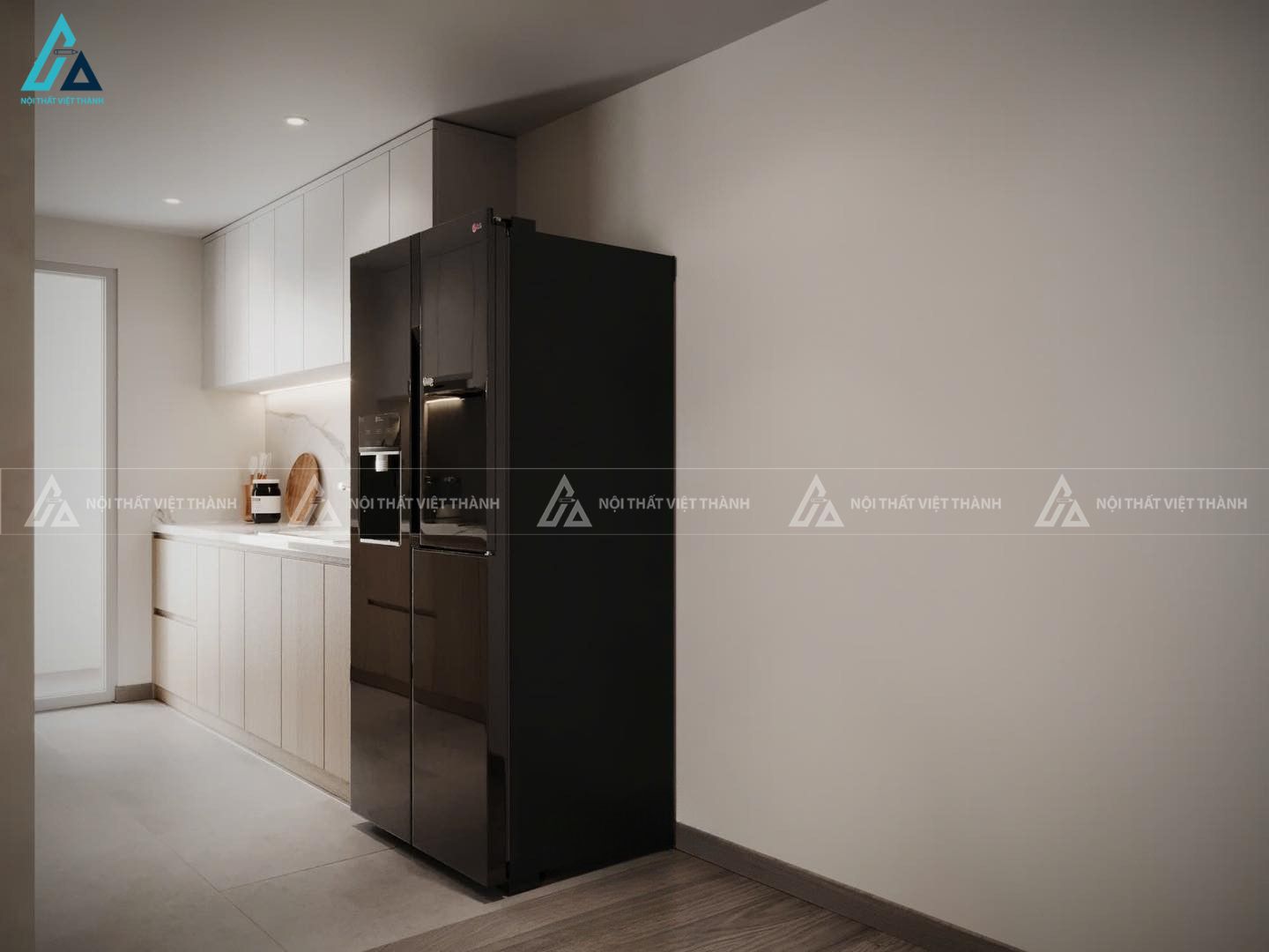 Thiết kế nội thất phòng bếp chị Kim Nhã Mộc Hóa Tây Ninh 2