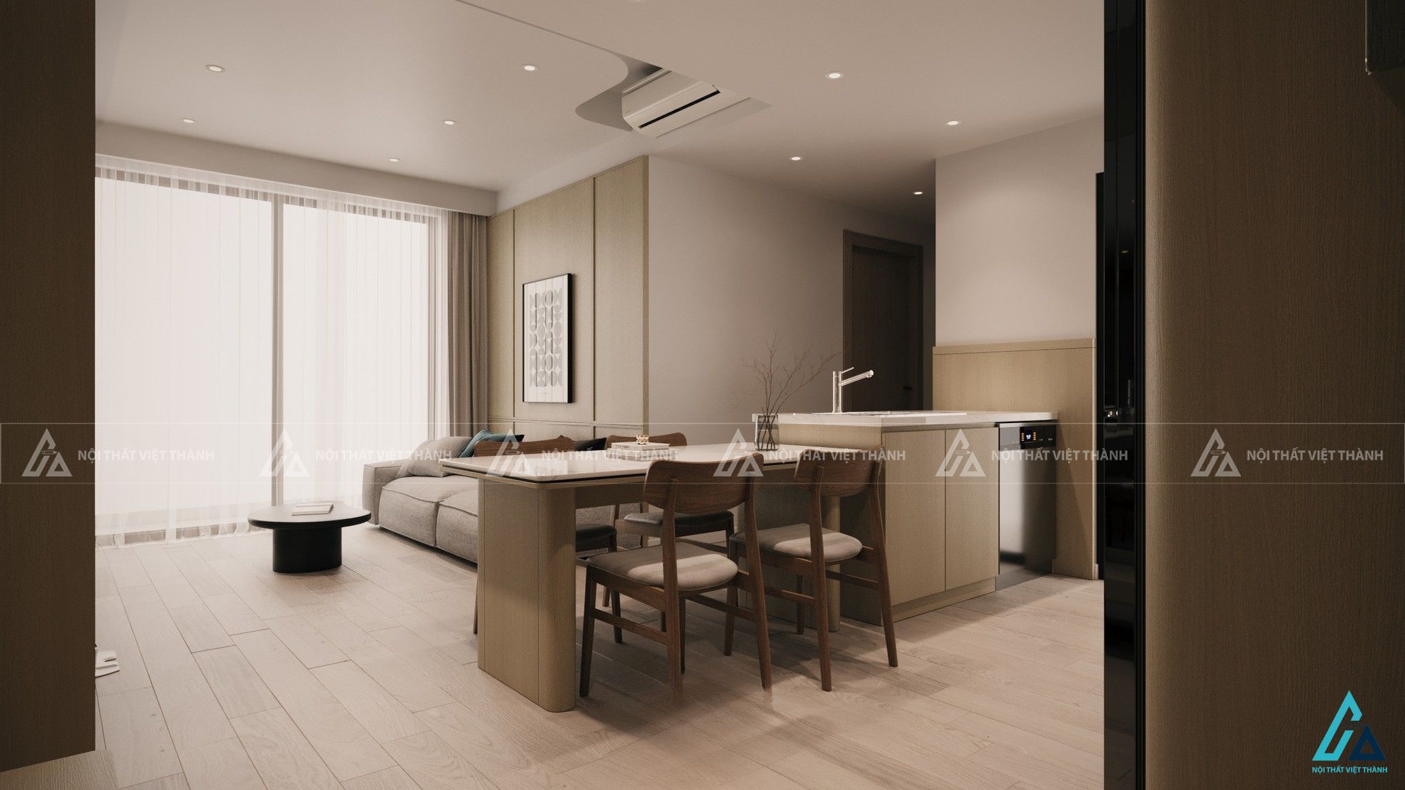 Thiết kế nội thất phòng bếp chú Minh Lộc Bình Minh Vĩnh Long 3