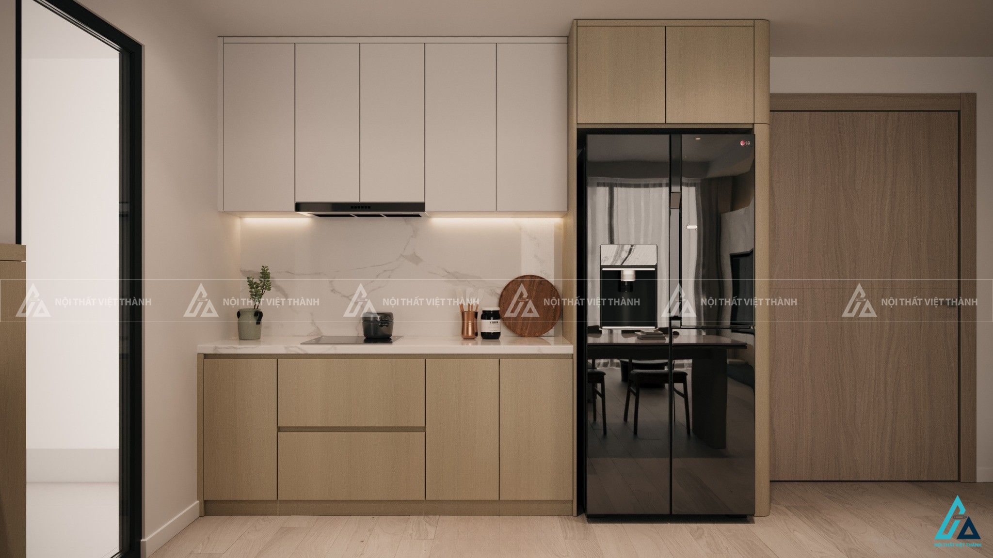 Thiết kế nội thất phòng bếp chú Minh Lộc Bình Minh Vĩnh Long 2