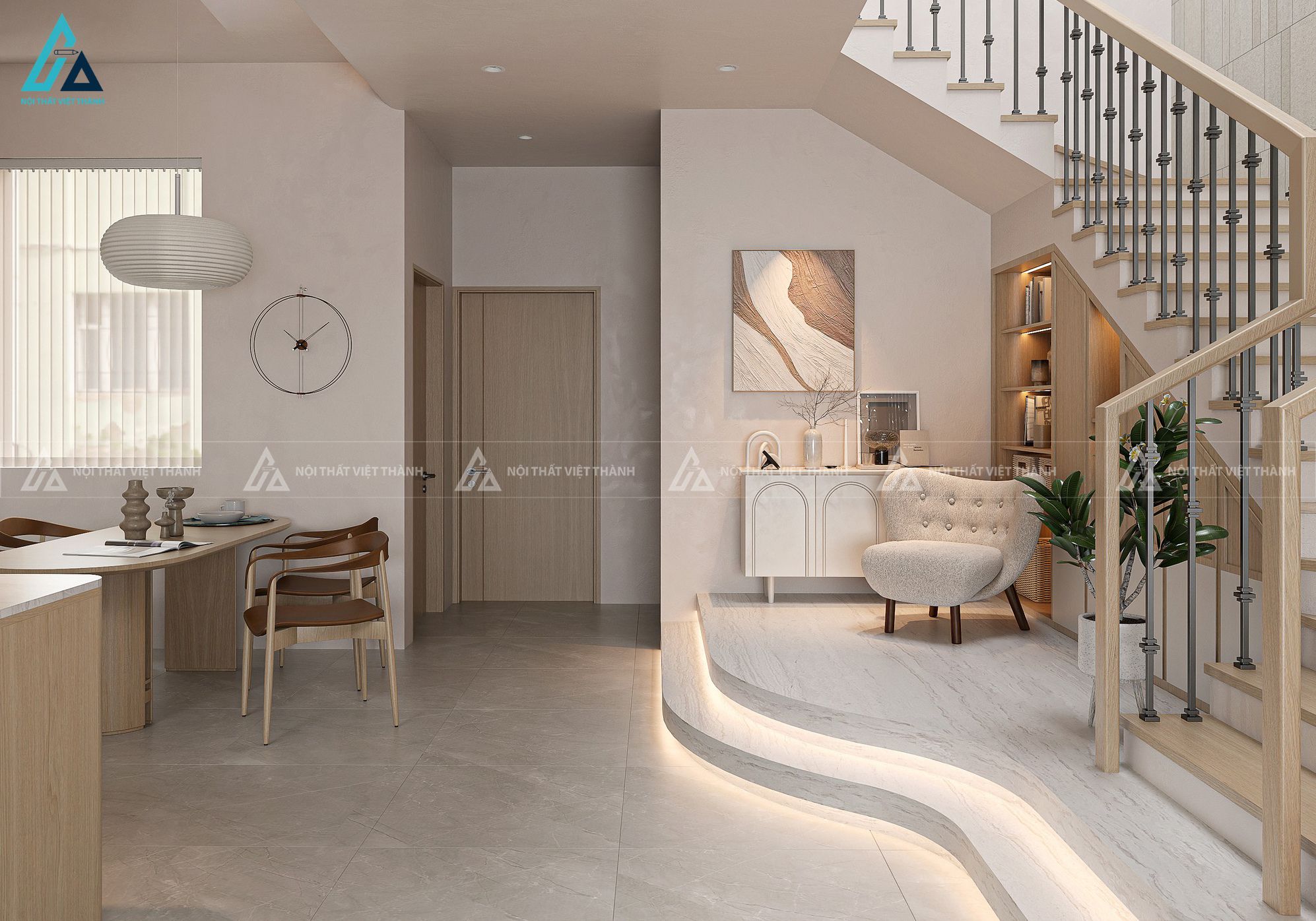 Thiết kế nội thất nhà phố bác Gia Bảo Tri Tôn An Giang 5